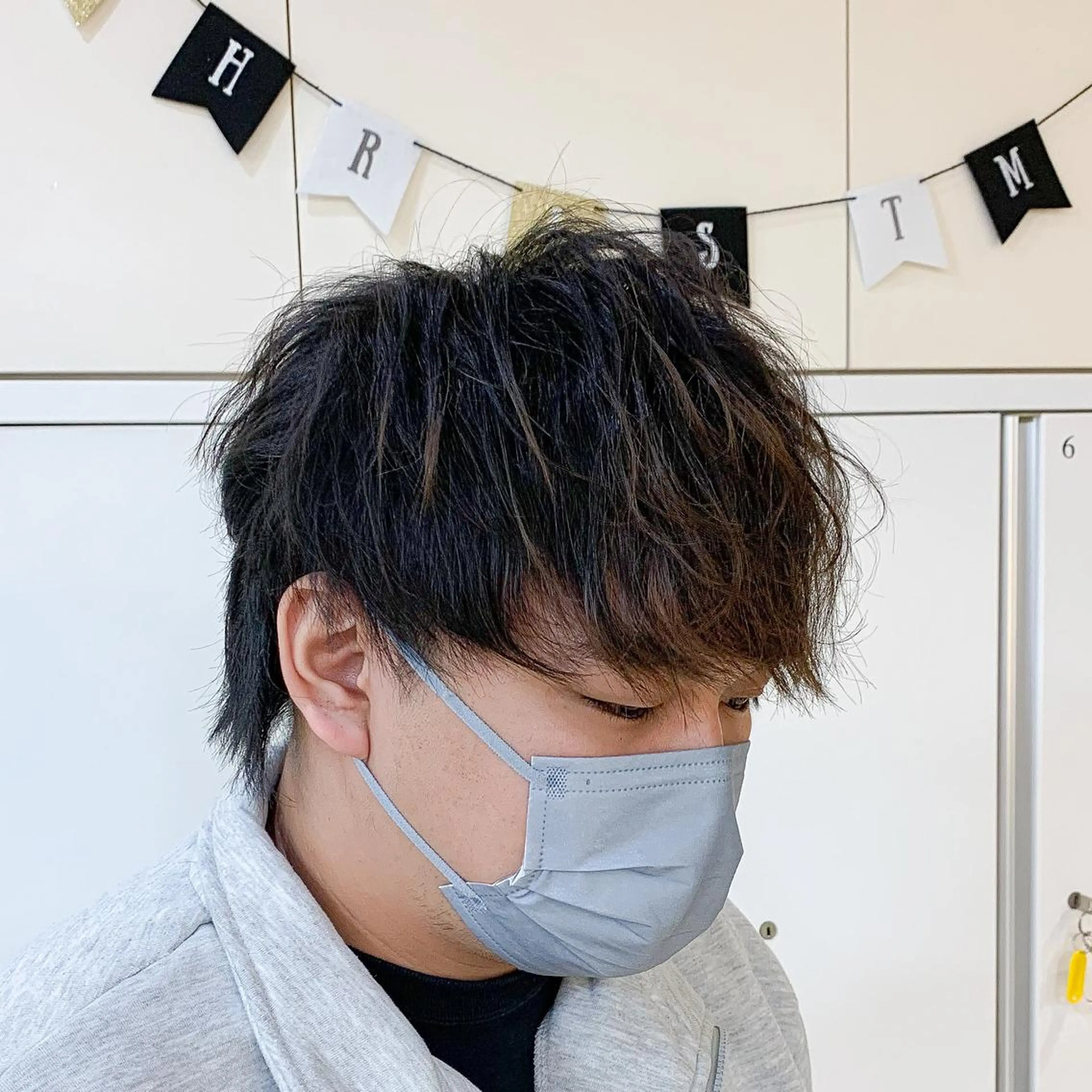 ショート メンズ マッシュウルフ マッシュ メンズウルフカット ウルフカット カット パーマ シャドウパーマ/ メンズ/KENTAのヘアスタイル