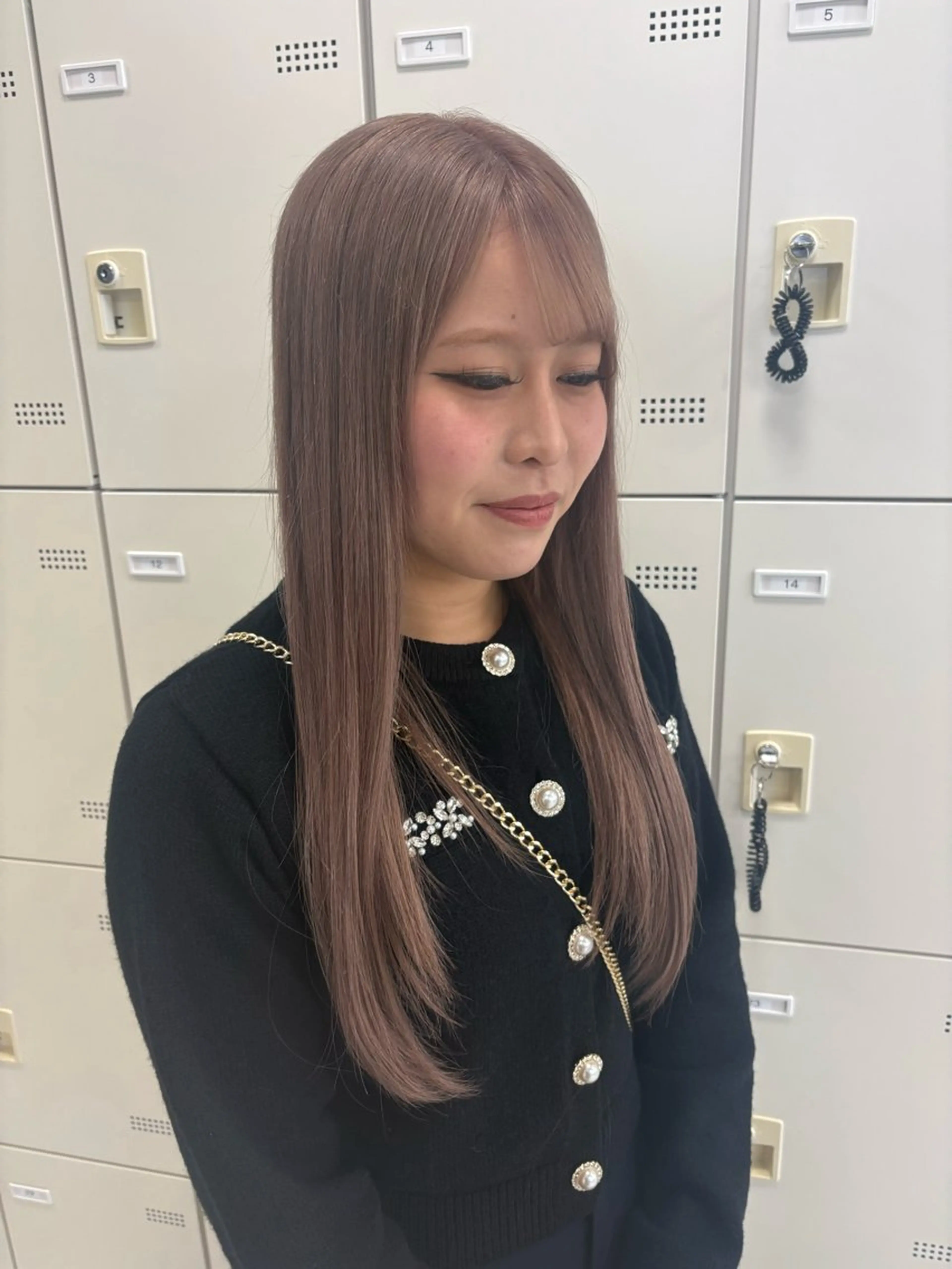 カラー ハイトーン/透明感 艶カラー/SAKI‎のヘアスタイル