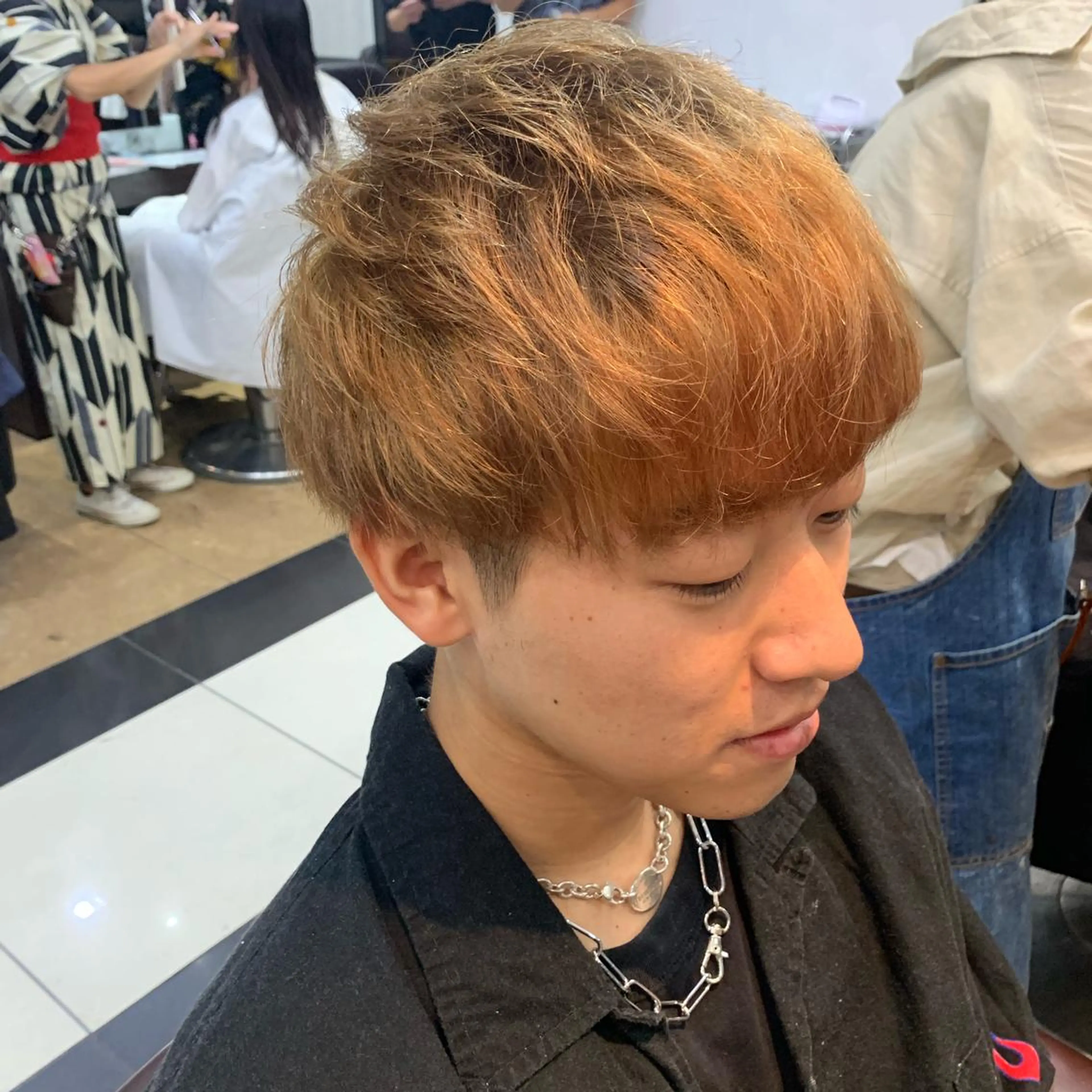 ショート メンズ カット AMI ウルフパーマ/メンズのヘアスタイル