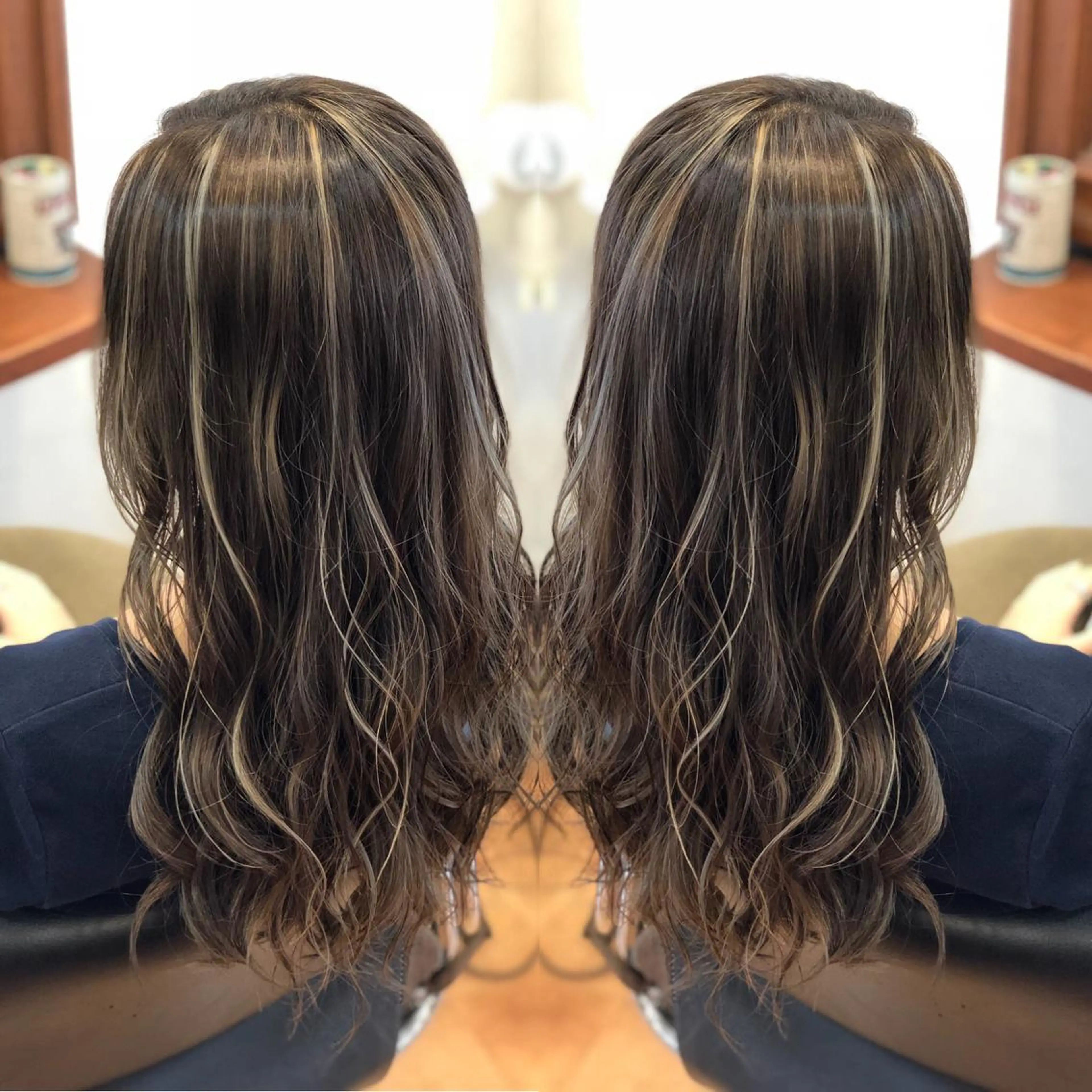 セミロング ヘアカラー トリートメント LOCO Ko-kiのヘアスタイル