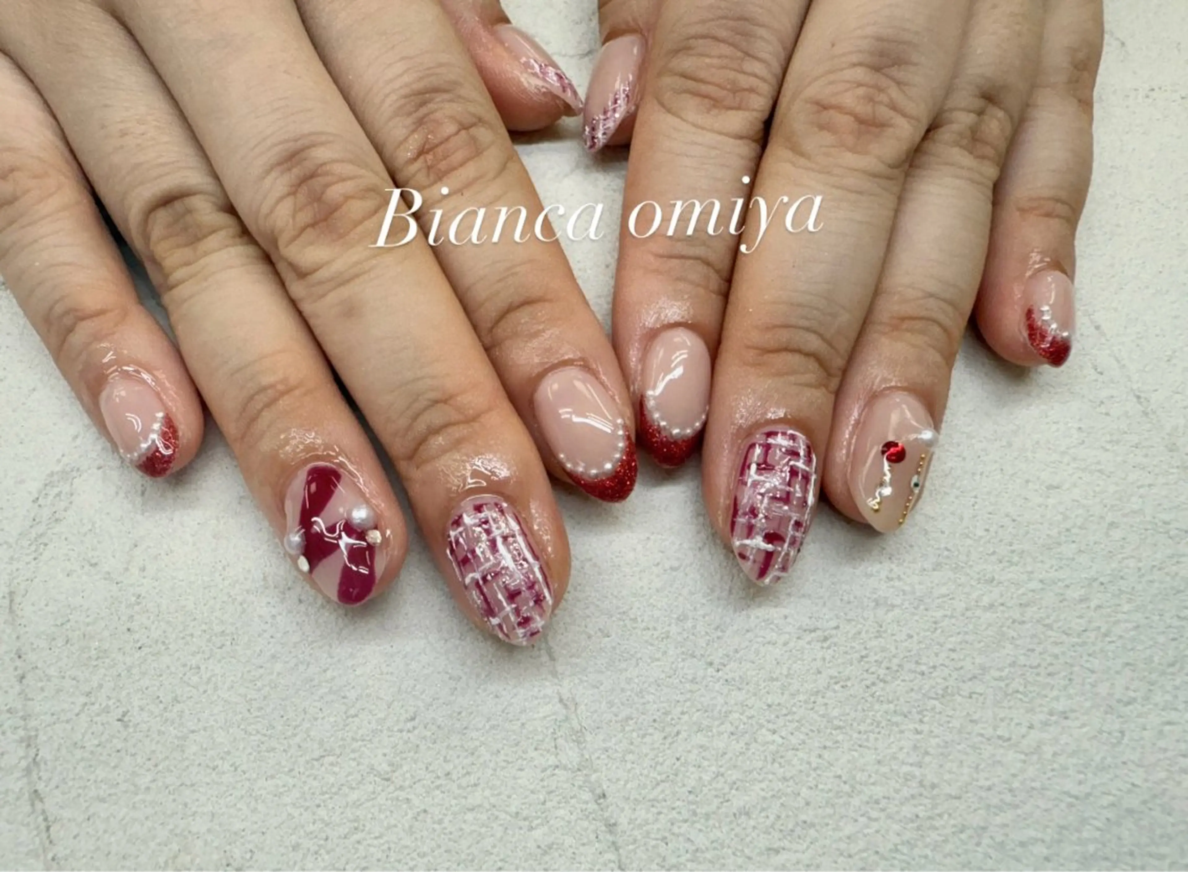 ネイル ハンドネイル Bianca大宮 入江のネイルデザイン