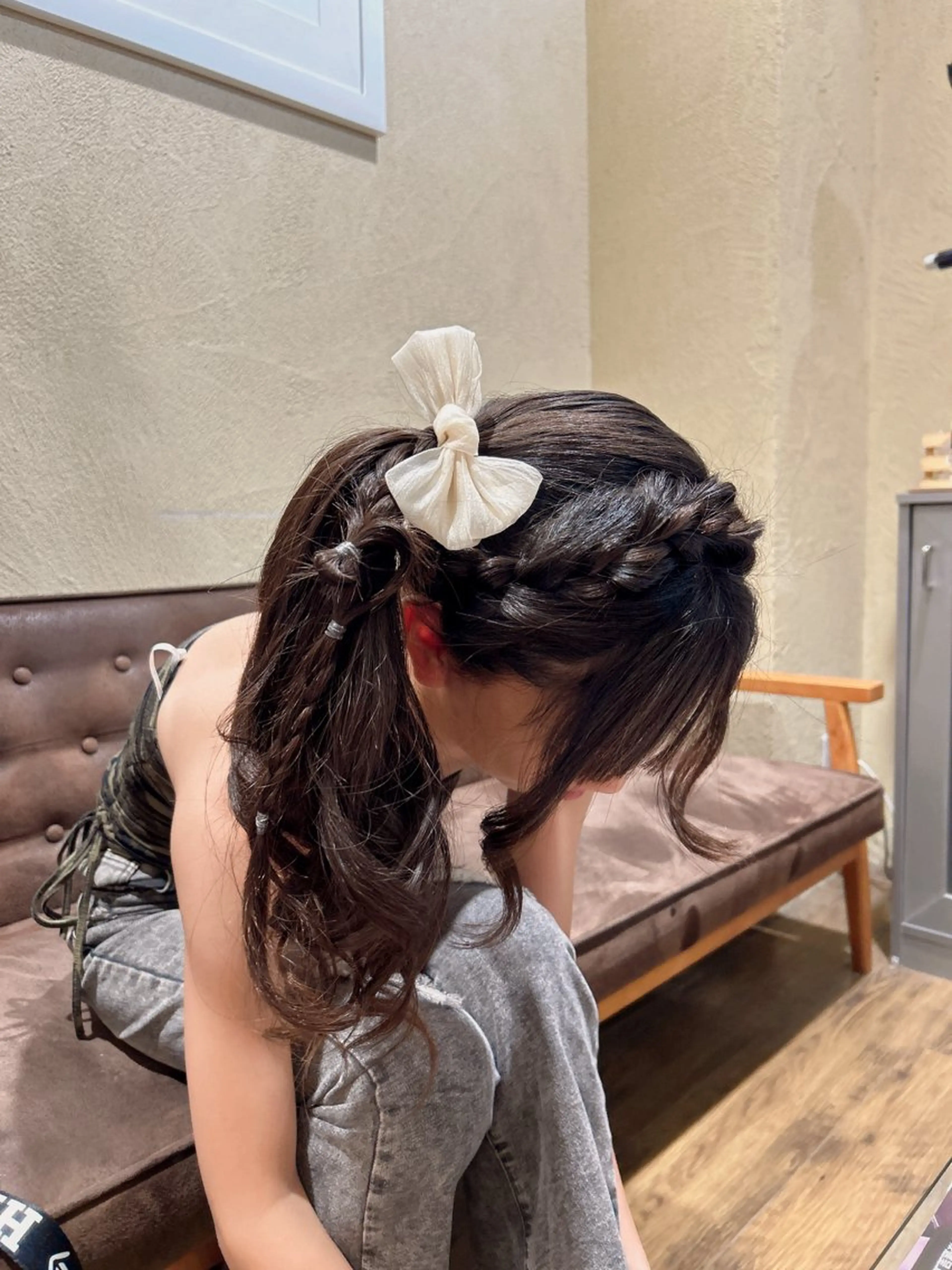 ヘアアレンジ ポニーテール 𝙨𝙤𝙧𝙖☁️ jrスタイリスト🎀のヘアスタイル