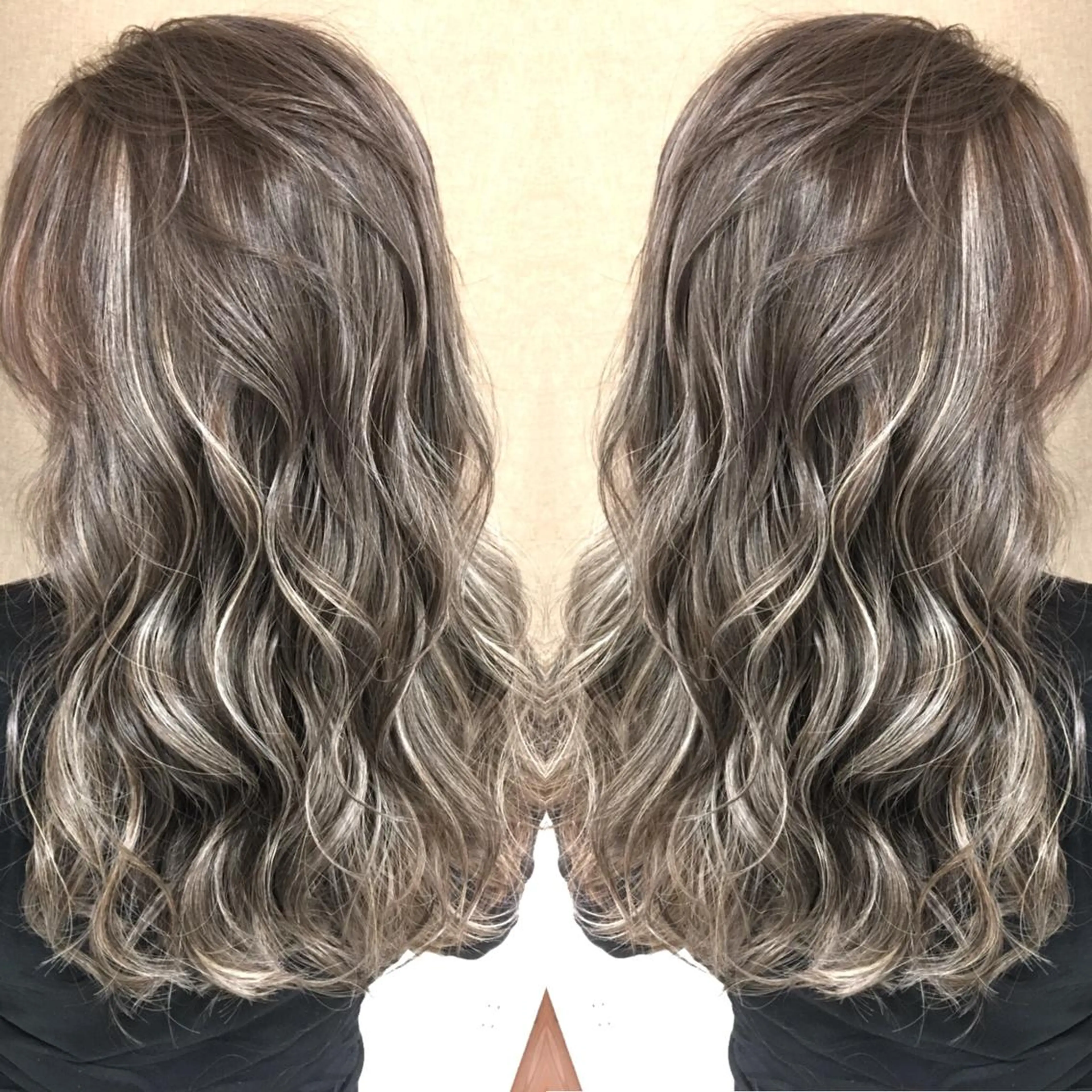 ロング カラー ハイライトカラー 3Dハイライト ハイライト ヘアカラー トリートメント 井上 一平のヘアスタイル