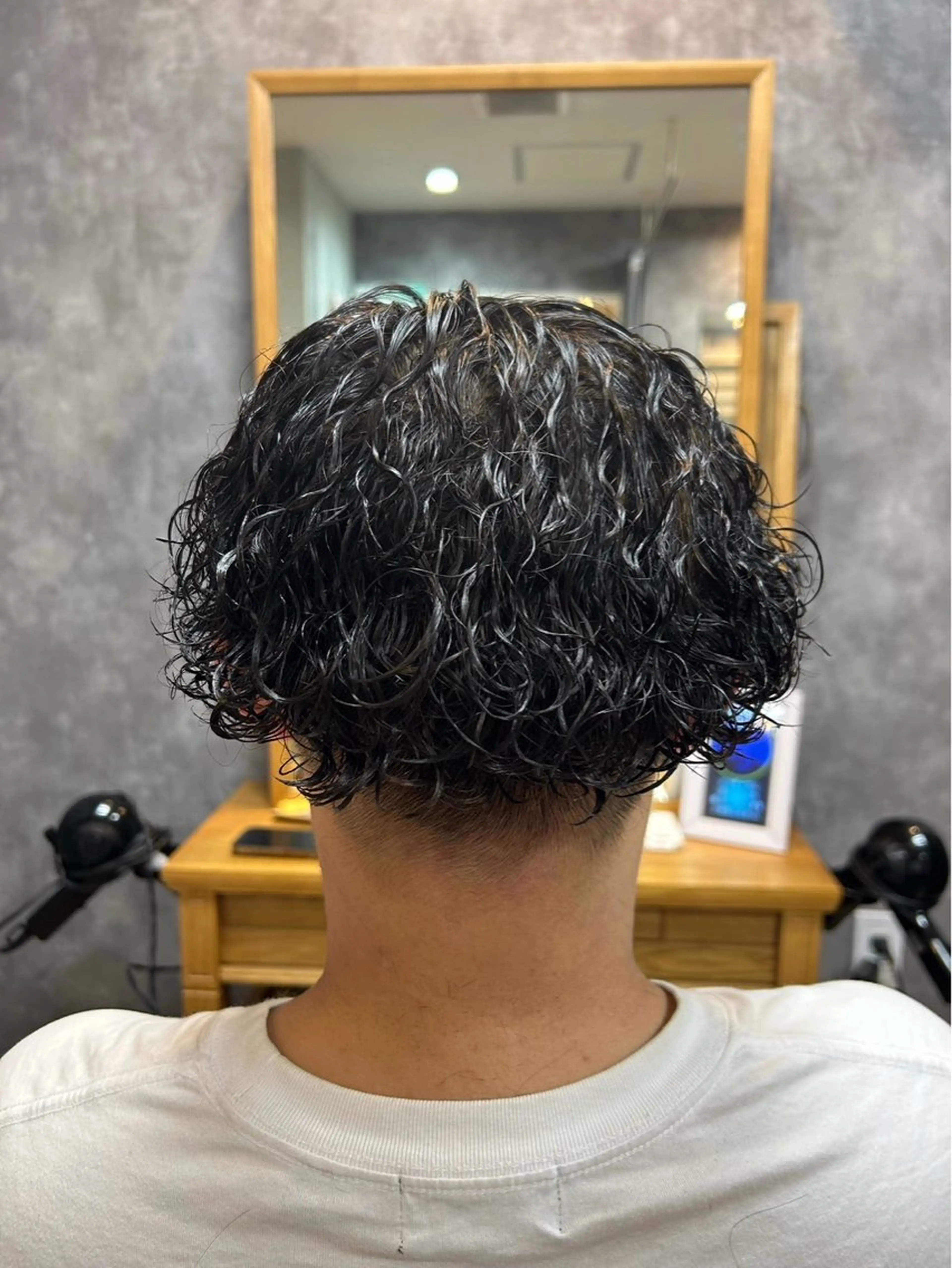 メンズカット+スパイラルパーマの写真