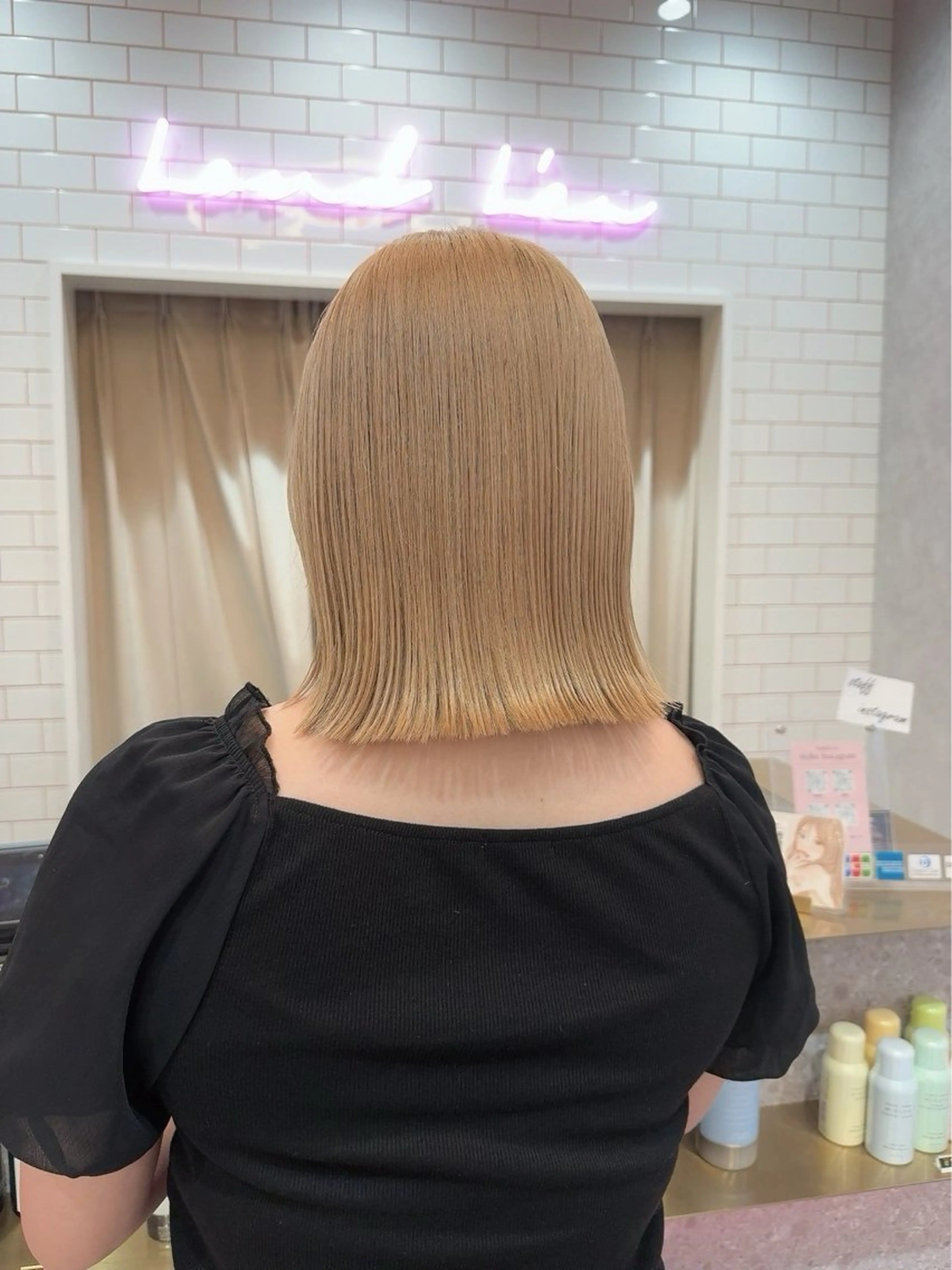 ミディアム ヘアカラー トリートメント Nanami/透明感 カラー/グレージュのヘアスタイル
