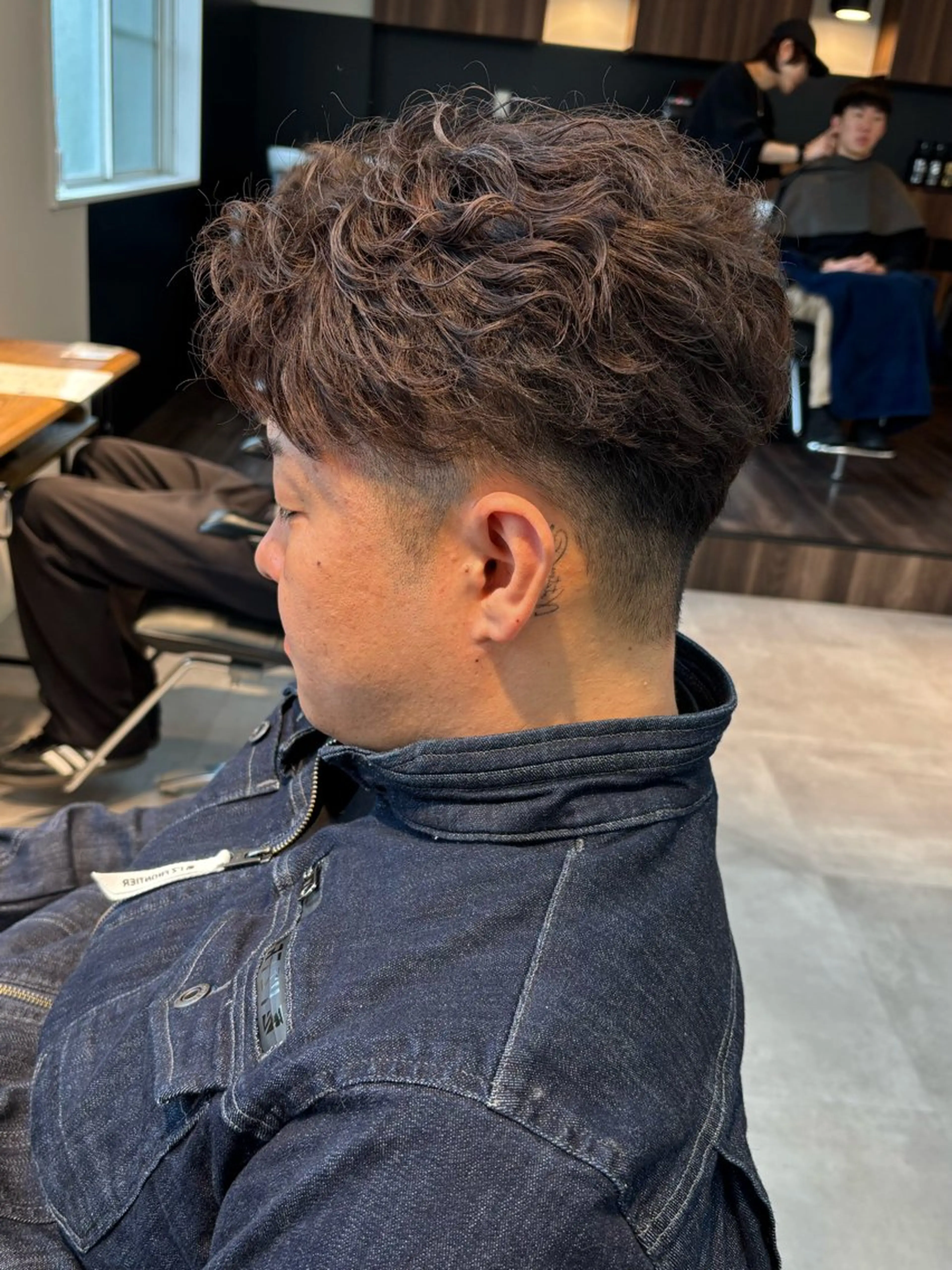 パーマ メンズ フェザーパーマ メンズパーマ カット パーマ 保立/メンズカット 千葉駅フェザーパーマのヘアスタイル