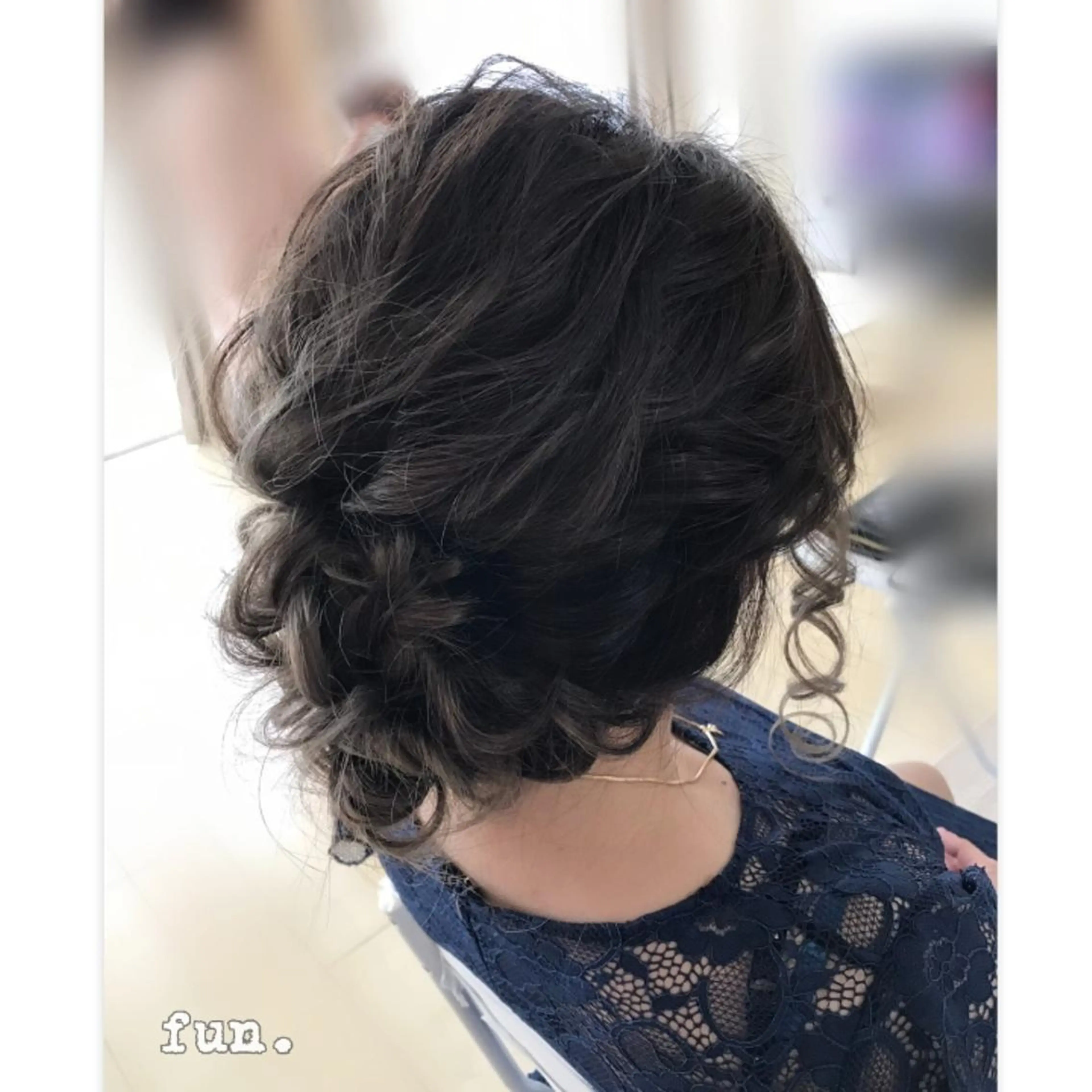 セミロング ヘアアレンジ fun./ヘアセット /エクステ/着付のヘアスタイル