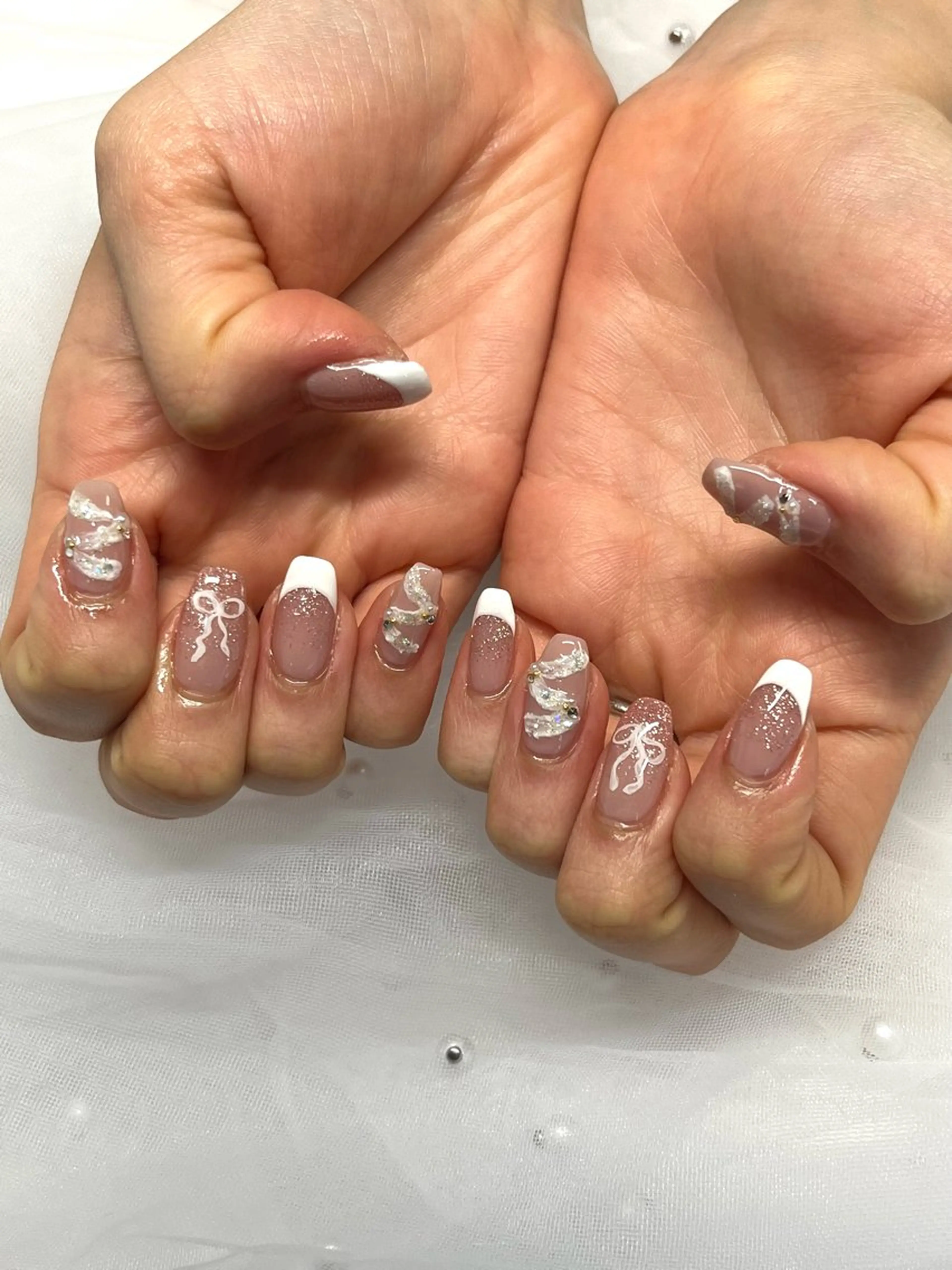 ネイル ブライダルネイル ハンドネイル NailByua 武蔵新城徒歩4分のネイルデザイン
