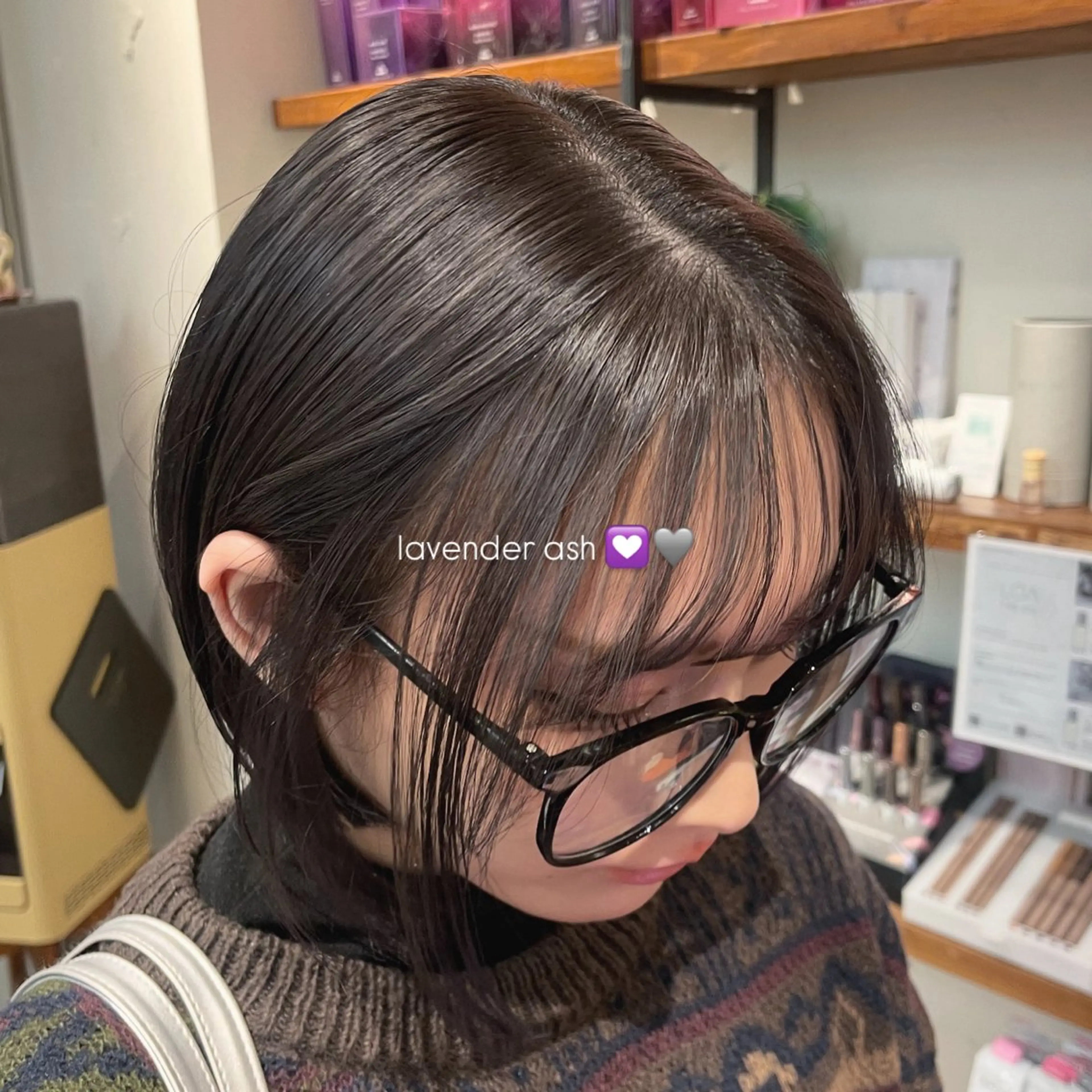 ショート カラー カット ヘアカラー トリートメント こいき/ハイトーン/ 暗髪/艶カラー🎀✨のヘアスタイル