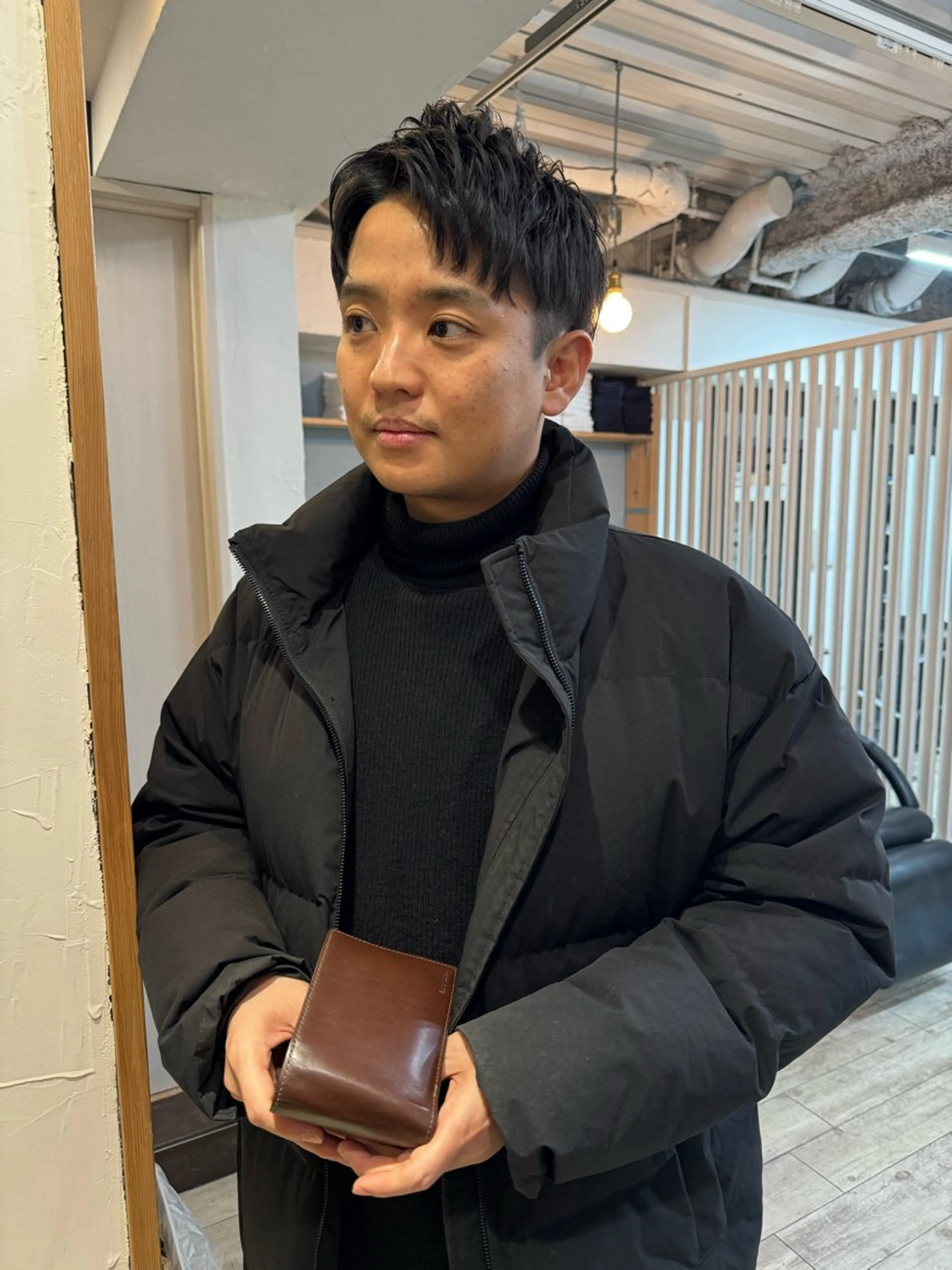 カラー パーマ メンズ アップバング センターパート マッシュ メンズパーマ スパイキーショート カット パーマ ヘアセット 【池袋/スパイキー ショート】ⓝⓘⓜⓤのヘアスタイル