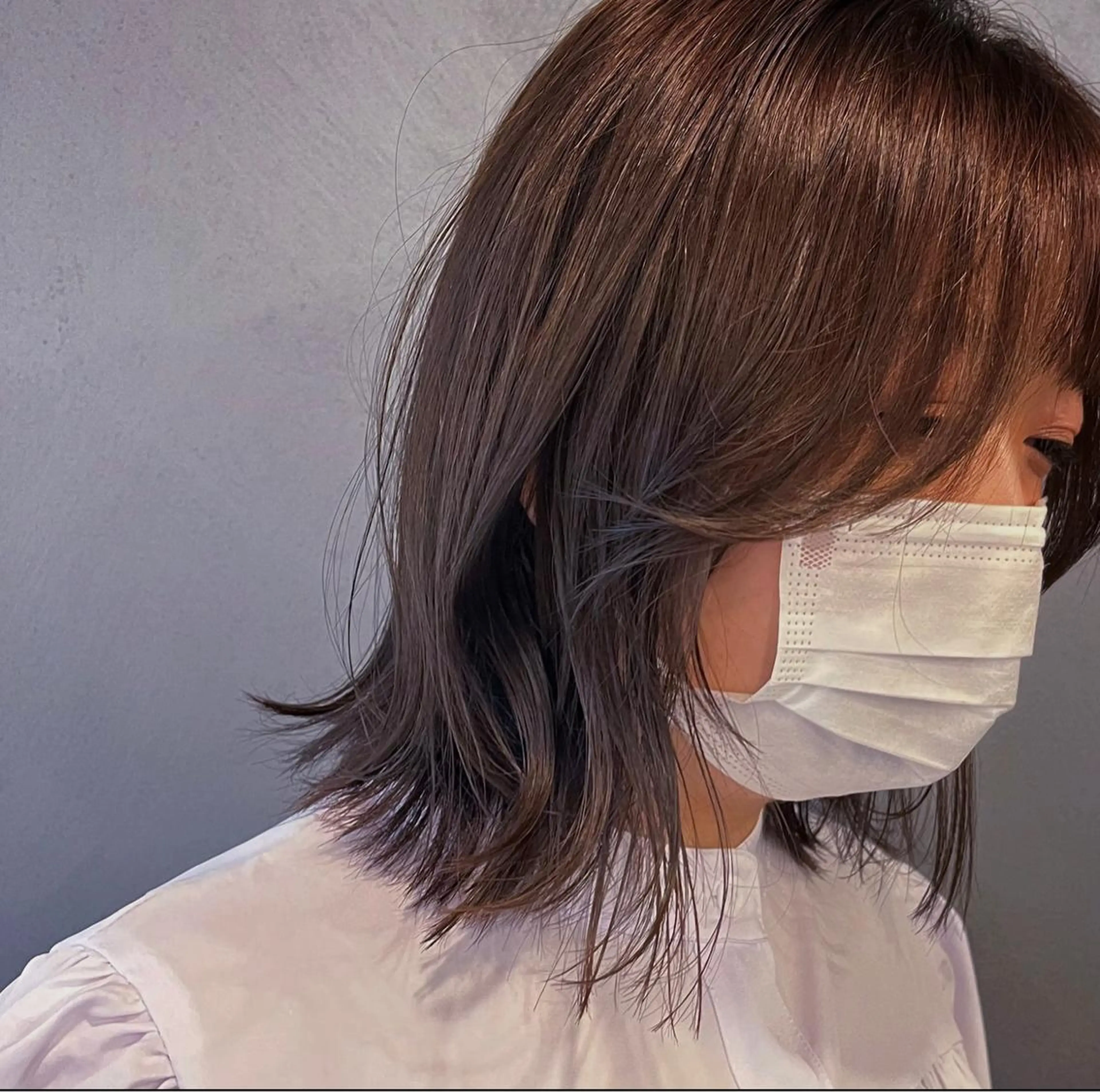 ミディアム KOCHAB 中村穂風のヘアスタイル