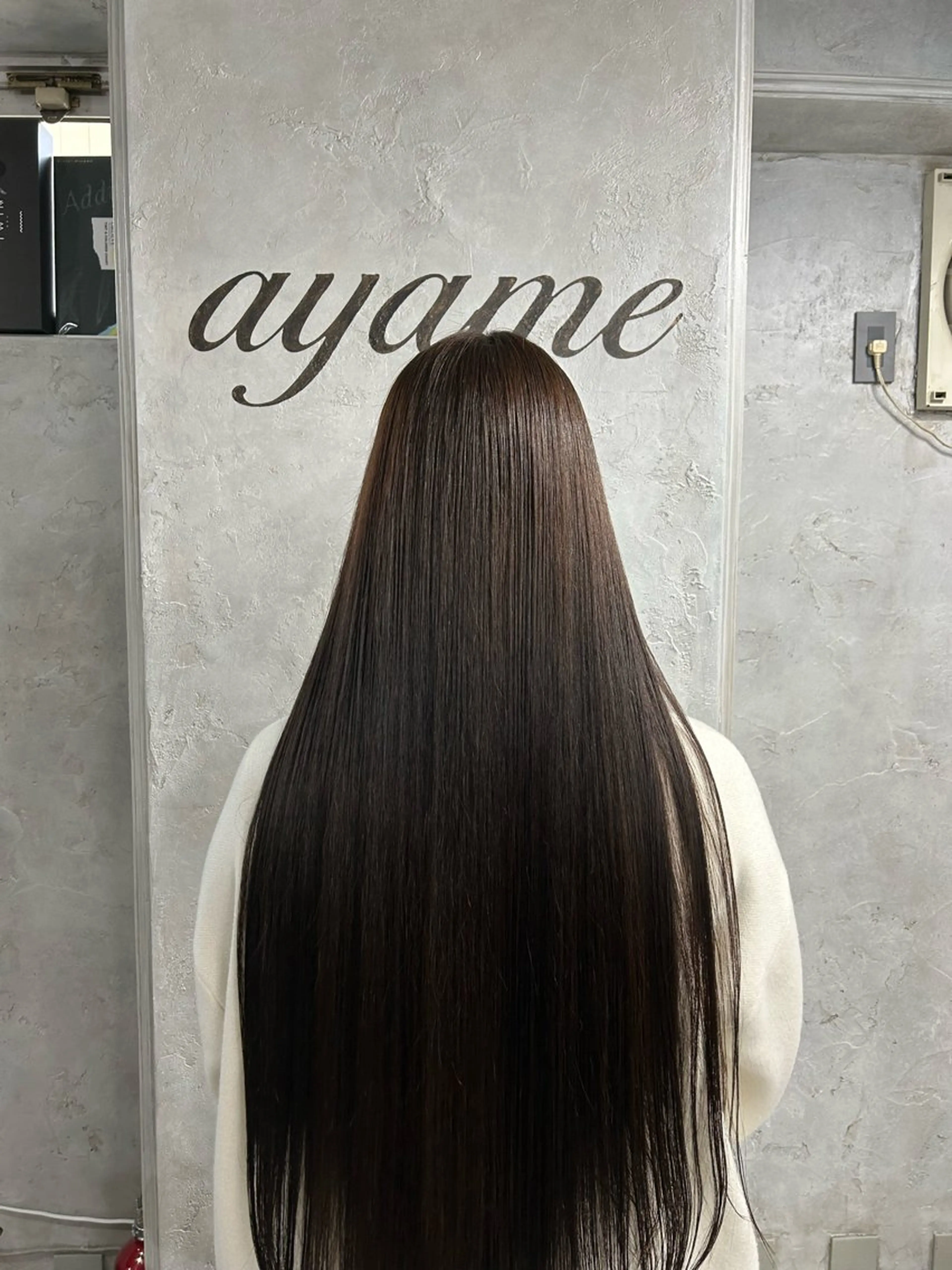 ロング ハイライト 髪質改善 レイヤーカット 縮毛矯正 トリートメント カット 縮毛矯正 艶髪/透明感カラー 山﨑俊輔のヘアスタイル