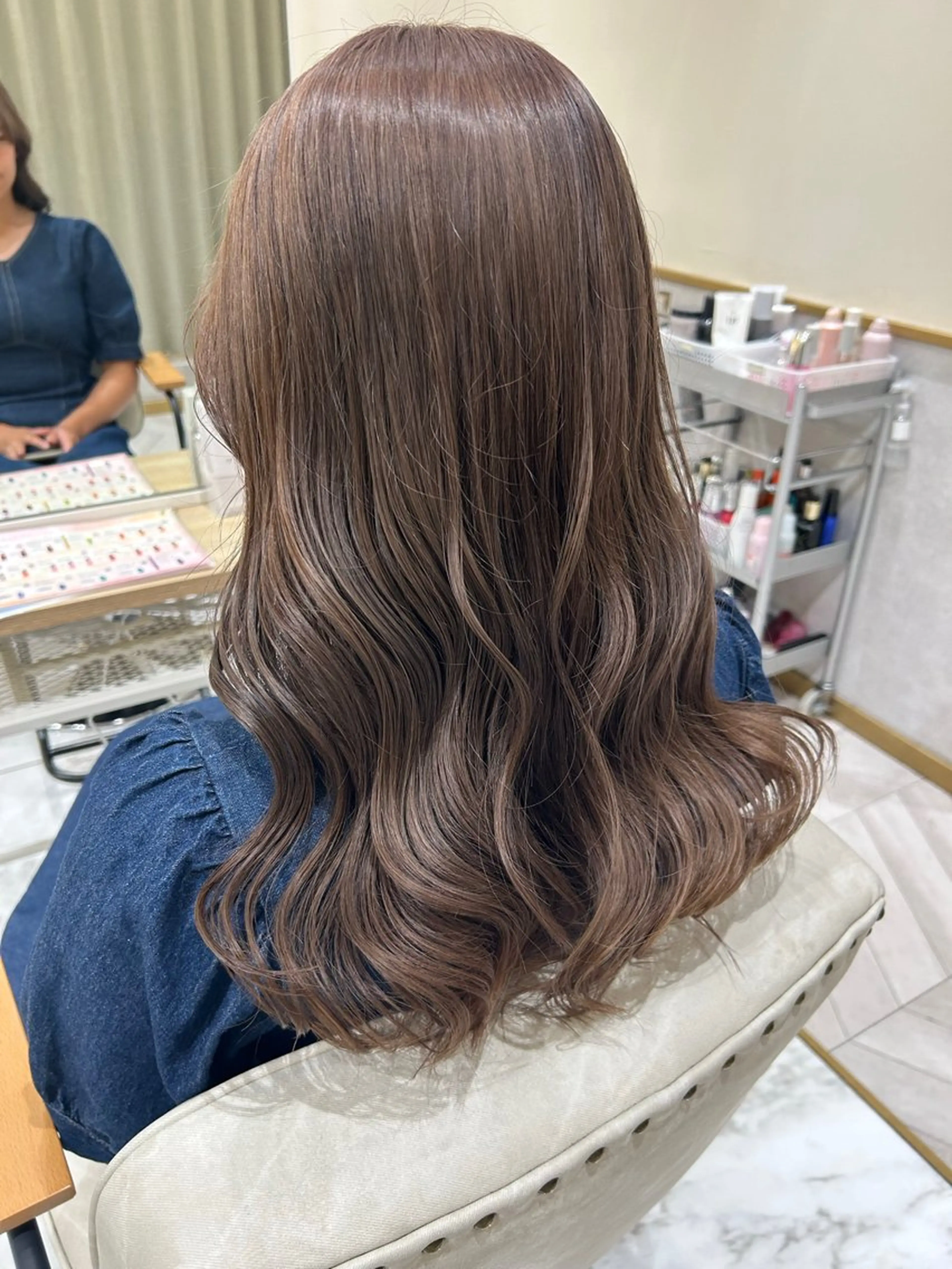 ロング カラー ヘアセット 🦋sana🦋 🫧透明感カラー🫧のヘアスタイル