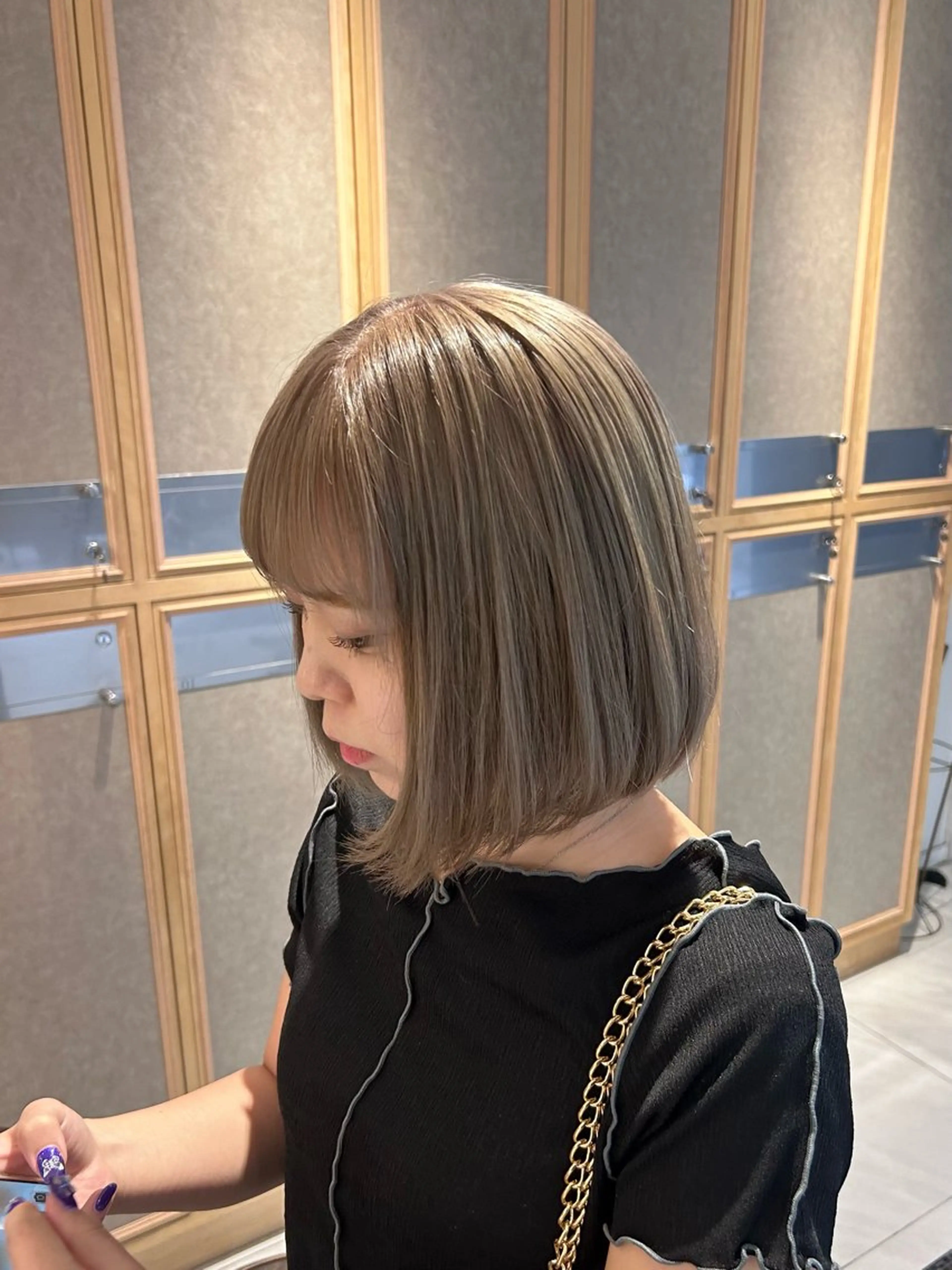 カラー ヘアカラー トリートメント ヘッドスパ ヘアセット ハイトーン/エクステ レイヤー/mikoのヘアスタイル