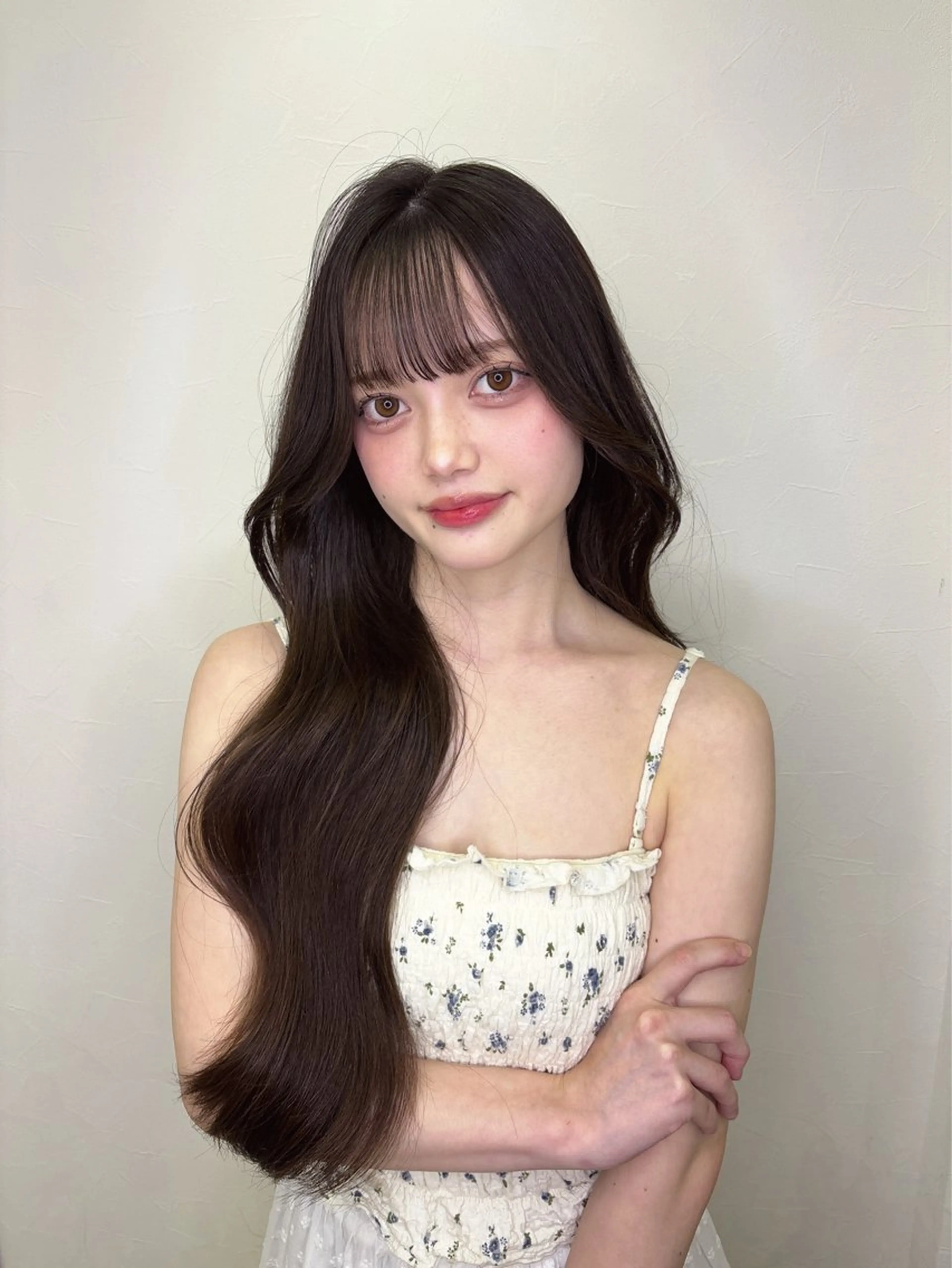 ロング カット ヘアカラー トリートメント ふみか🩰🤍艶髪/ ハイトーン/髪質改善のヘアスタイル