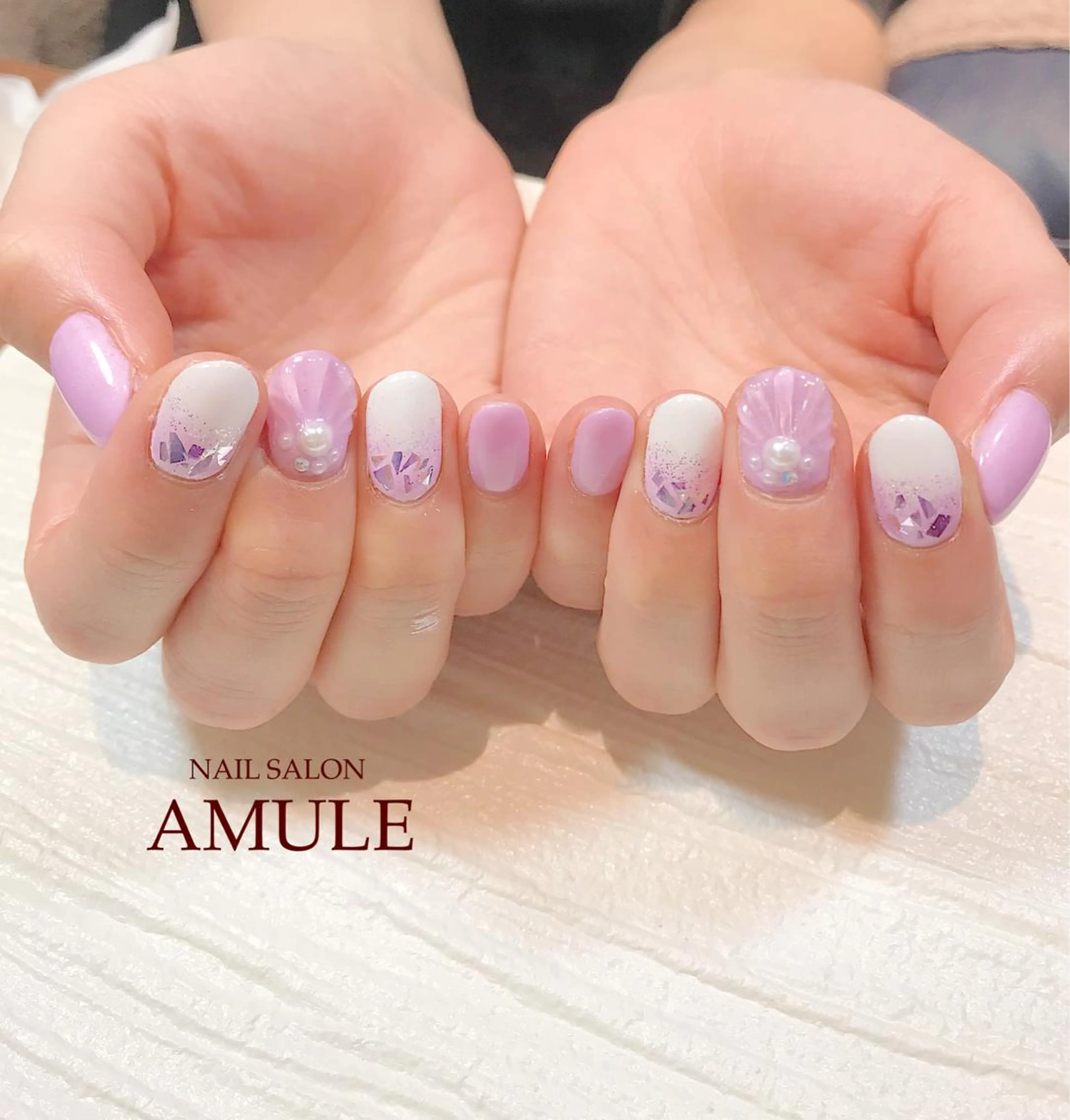 ネイル アートネイル ワンカラーネイル ハンドネイル NAILSALON AMULEのネイルデザイン