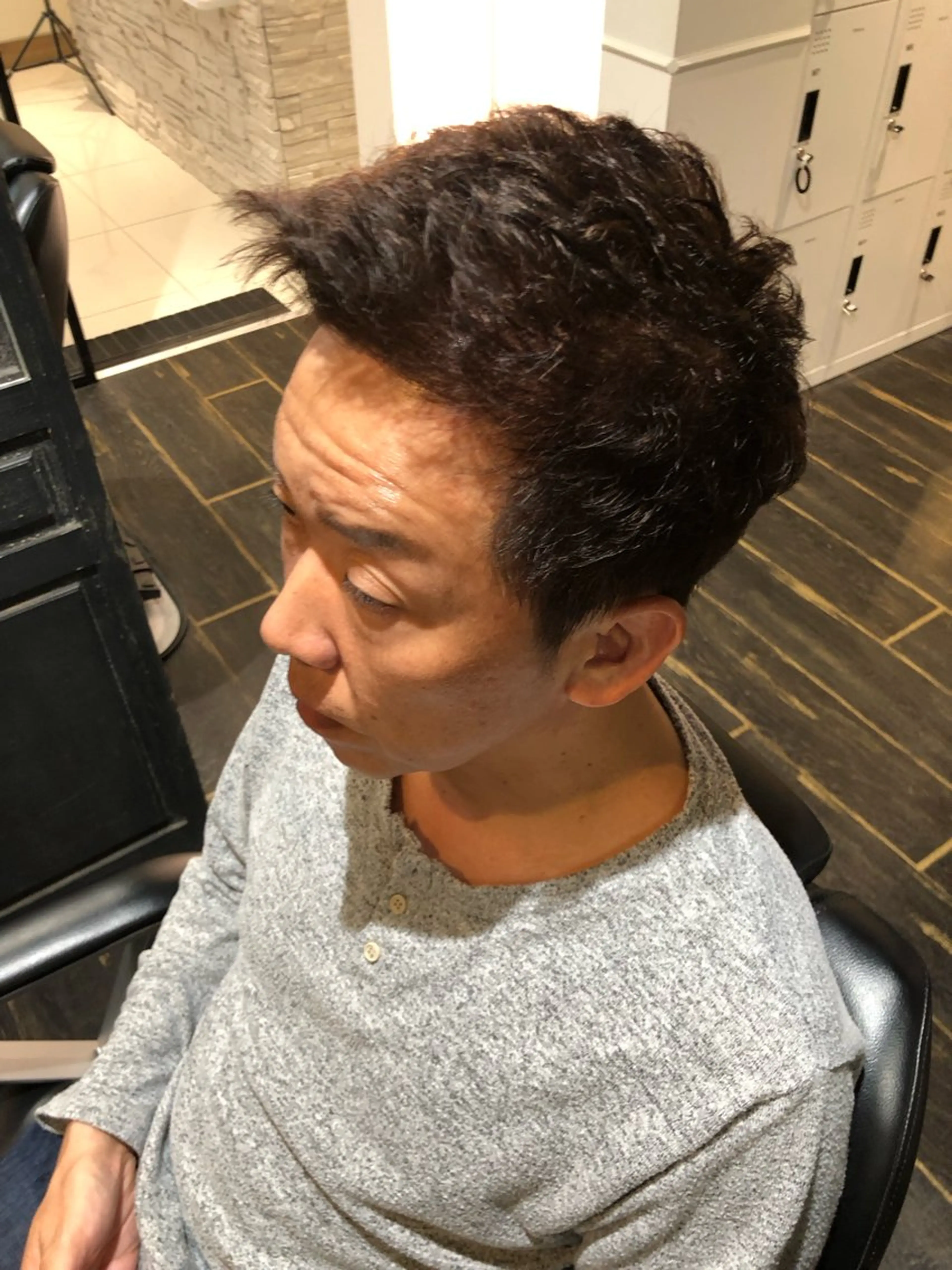 パーマ メンズ -5歳大人ﾊｲﾗｲﾄ ✨津嘉山のヘアスタイル