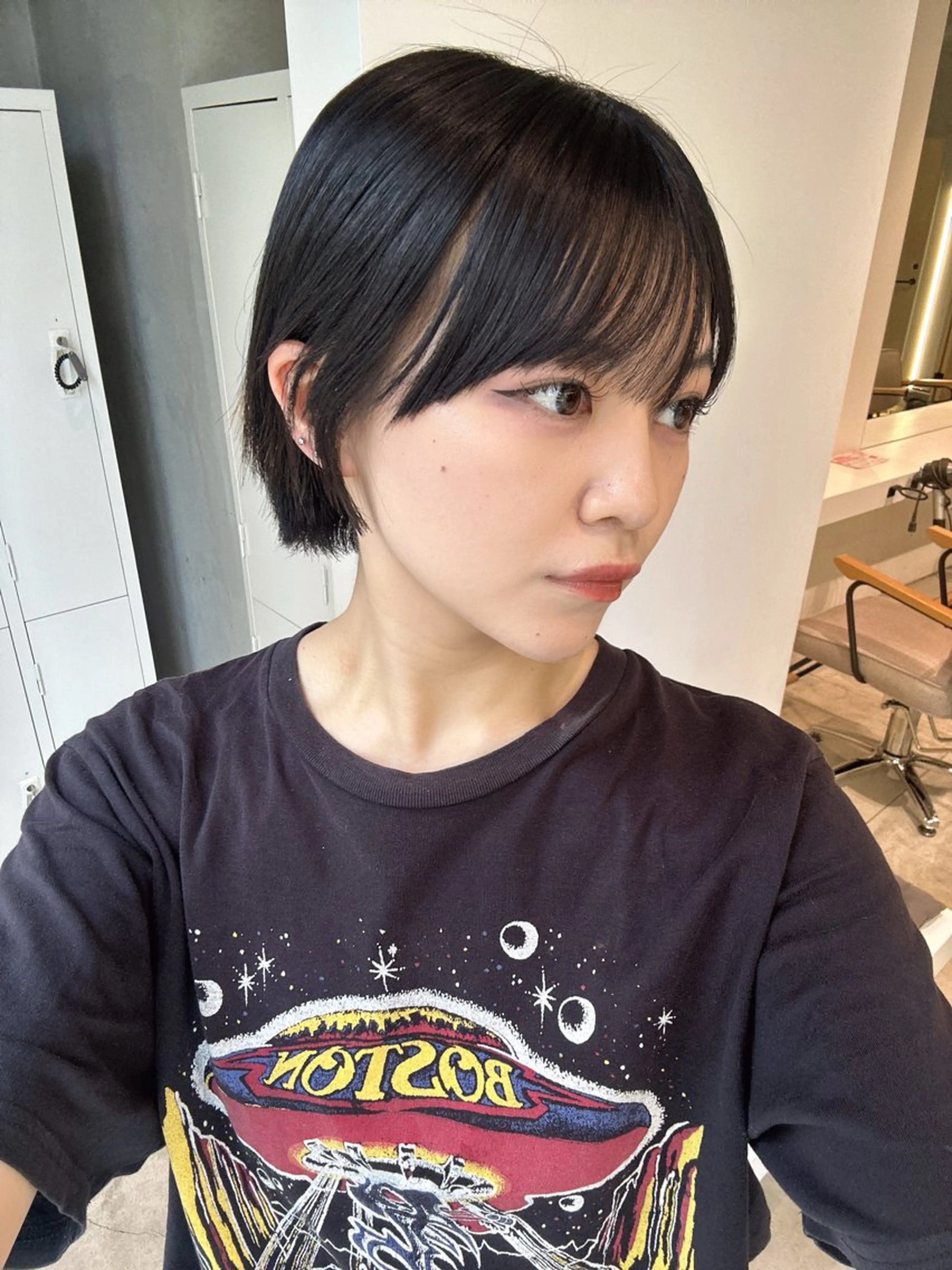 小顔ショートカット💇‍♀️💛の写真