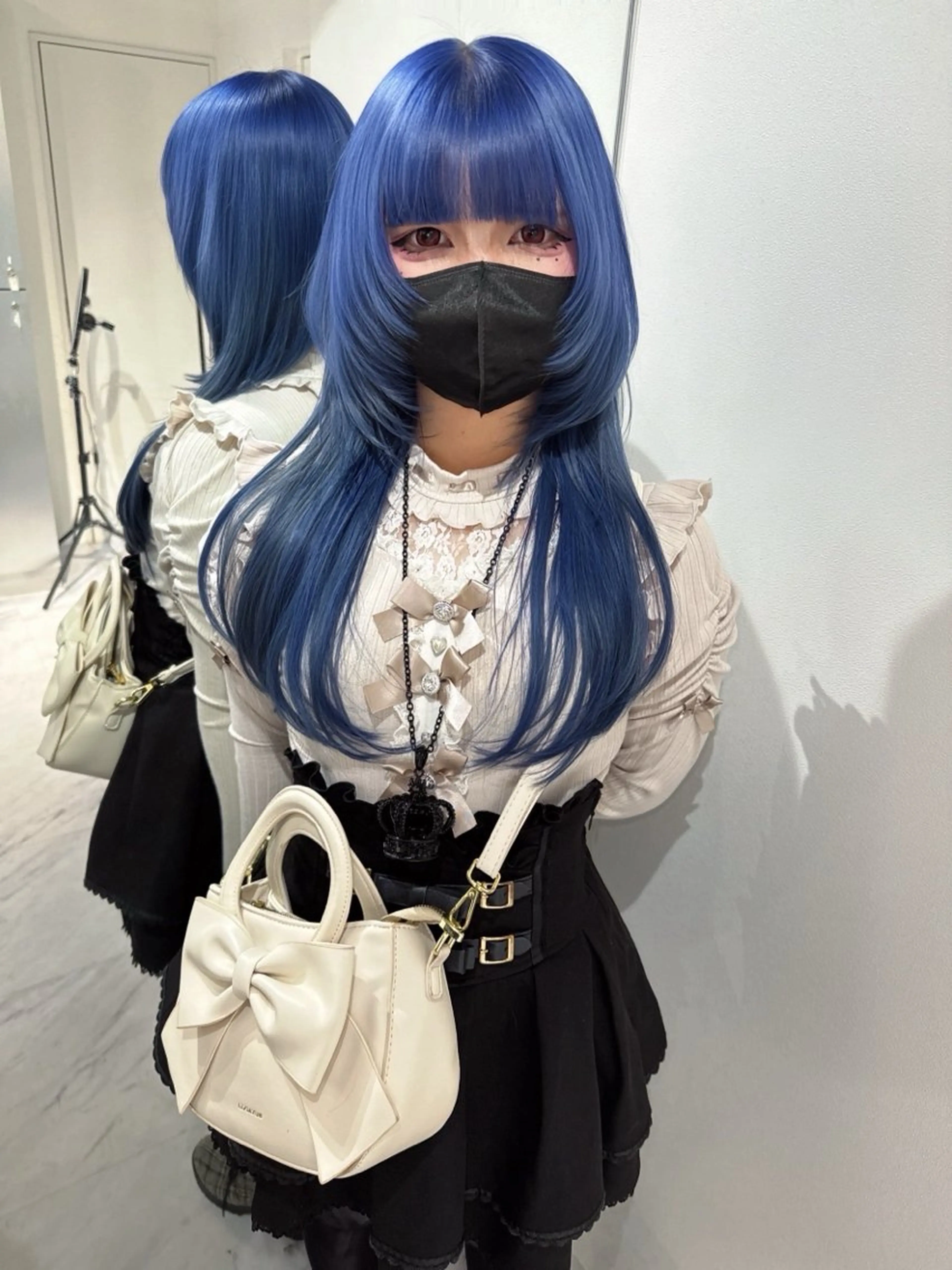 セミロング ヘアカラー ハイトーン/レイヤー /迫田龍明のヘアスタイル