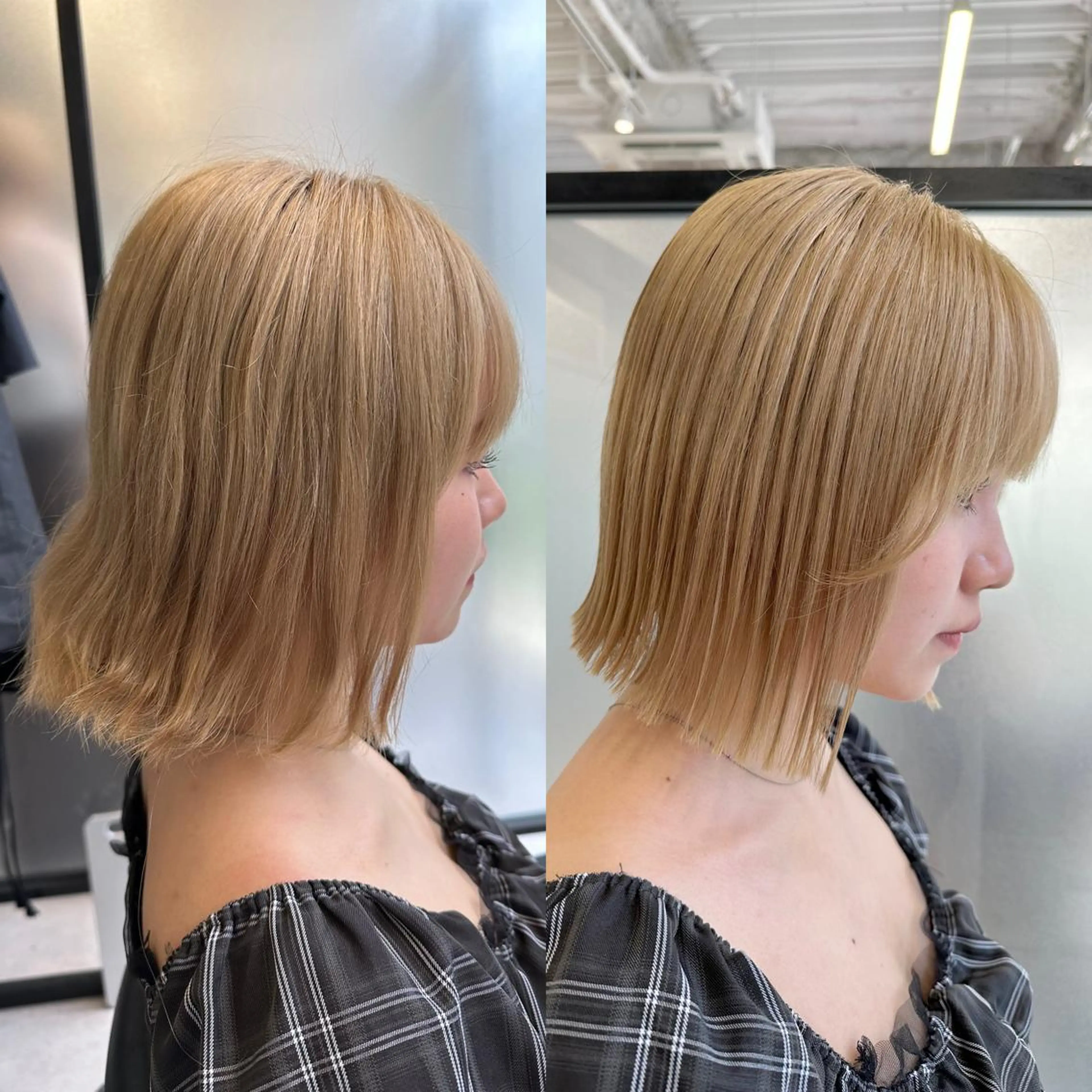 ミディアム SALOWIN心斎橋Suite店所属・ブリーチ毛にもできる 縮毛矯正OJIROのヘアスタイル