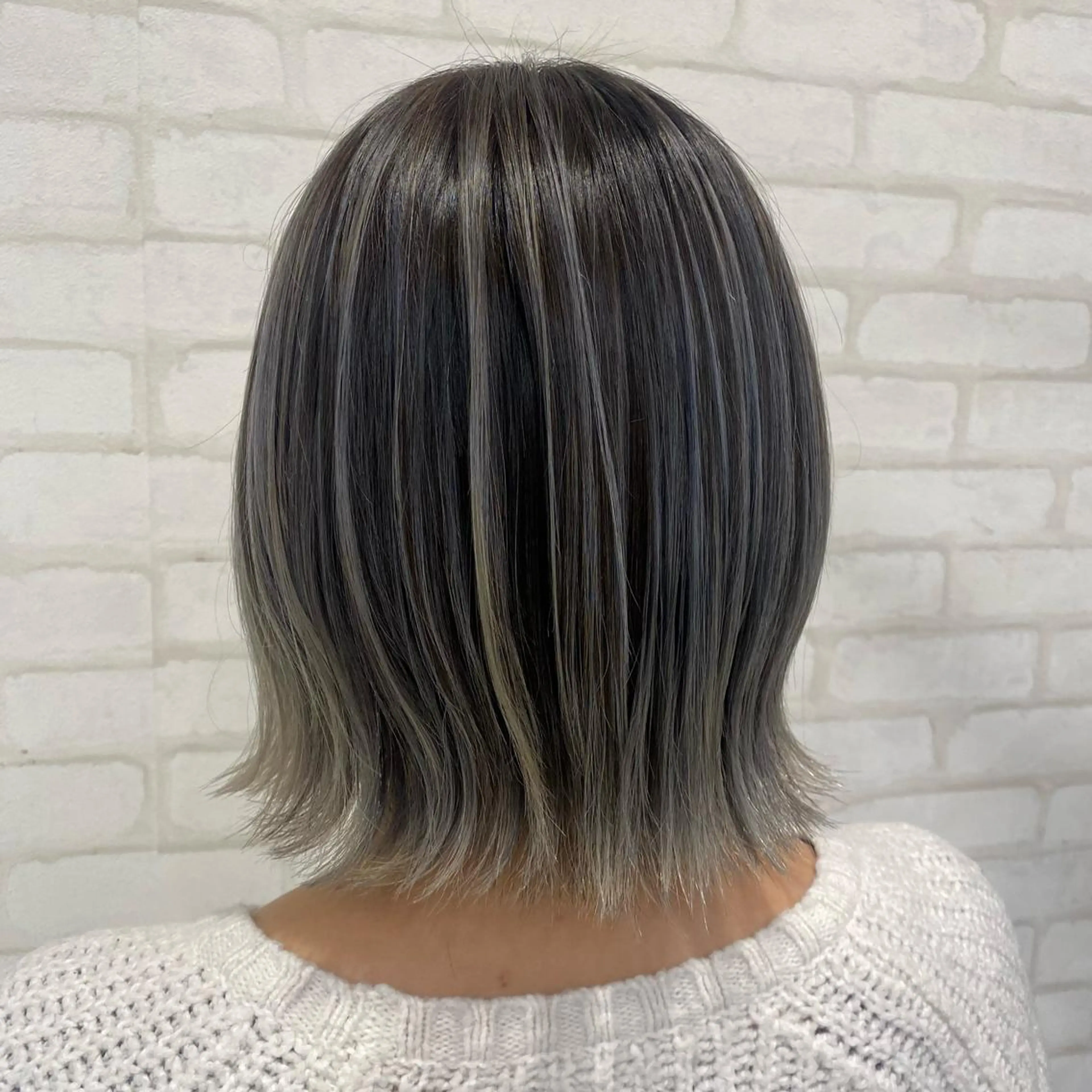ショート カラー バレイヤージュ レイヤーカット カット ヘアカラー トリートメント ノンダメージサロンBonheur銀座並木通り店所属・ULTOWA/銀座 ERIのヘアスタイル