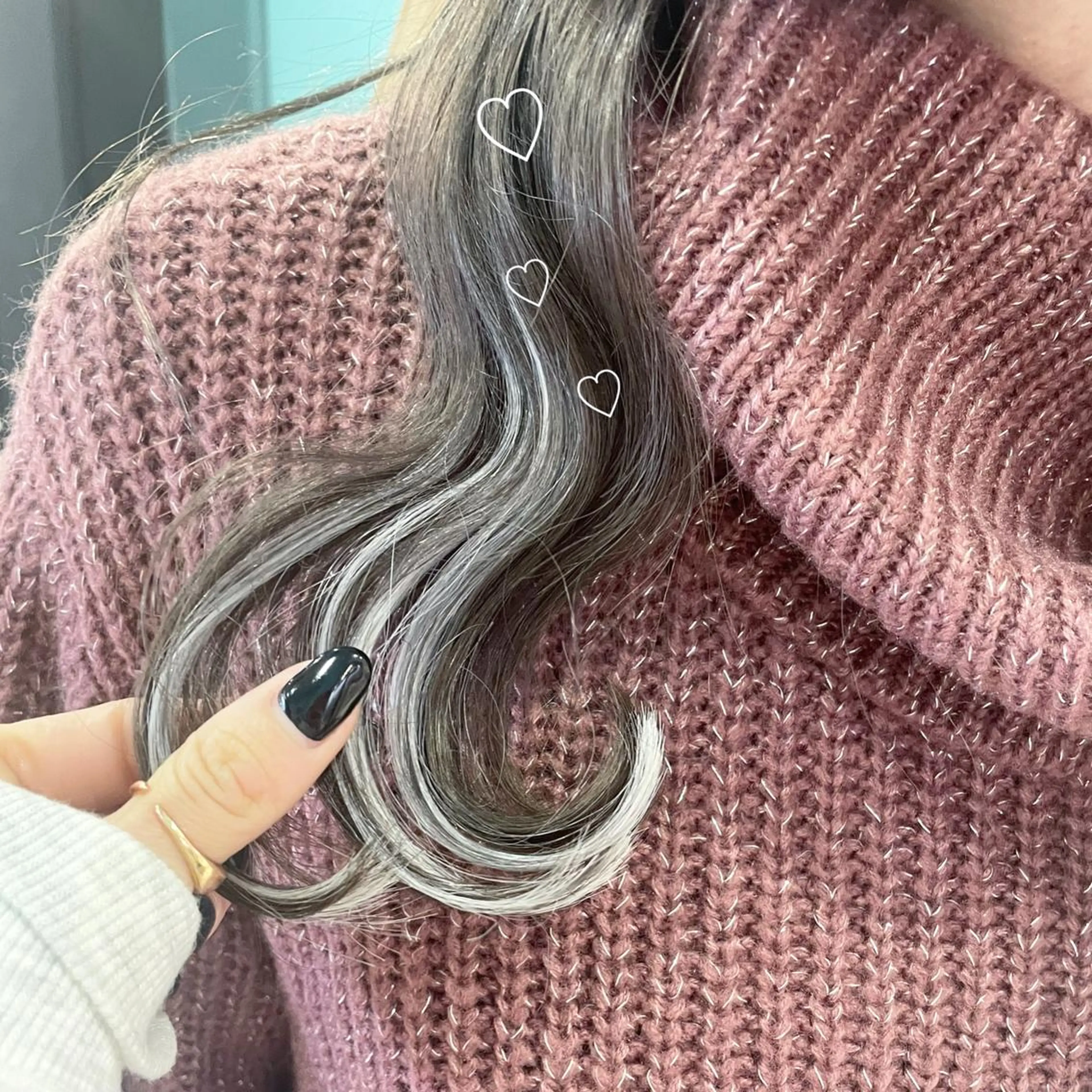セミロング カラー シールエクステ エクステ EMANON新宿東口所属・新宿駅近♡ ♡個室♡三都季🌜のヘアスタイル