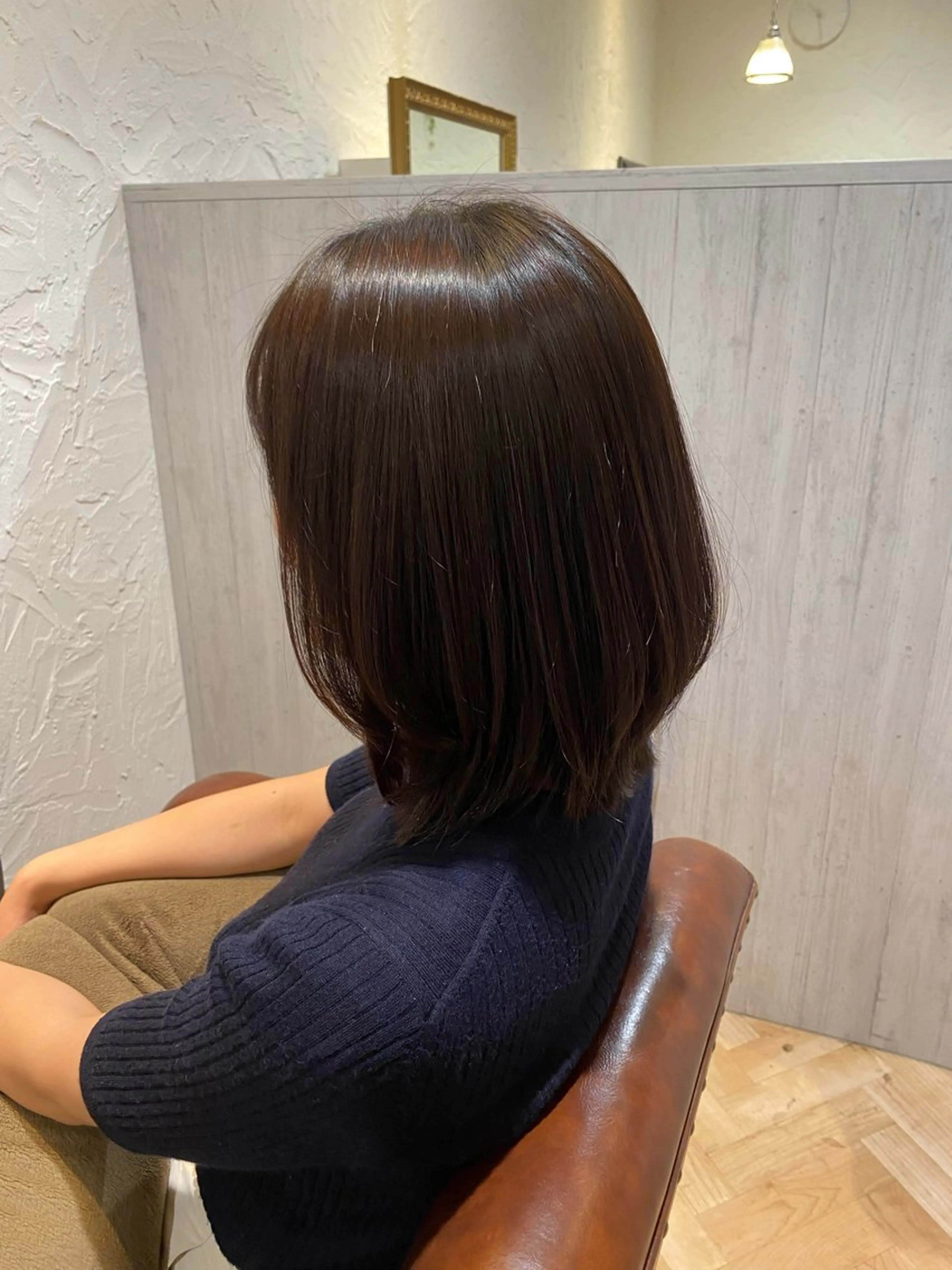 ミディアム カラー パーマ 縮毛矯正 齋藤 優のヘアスタイル