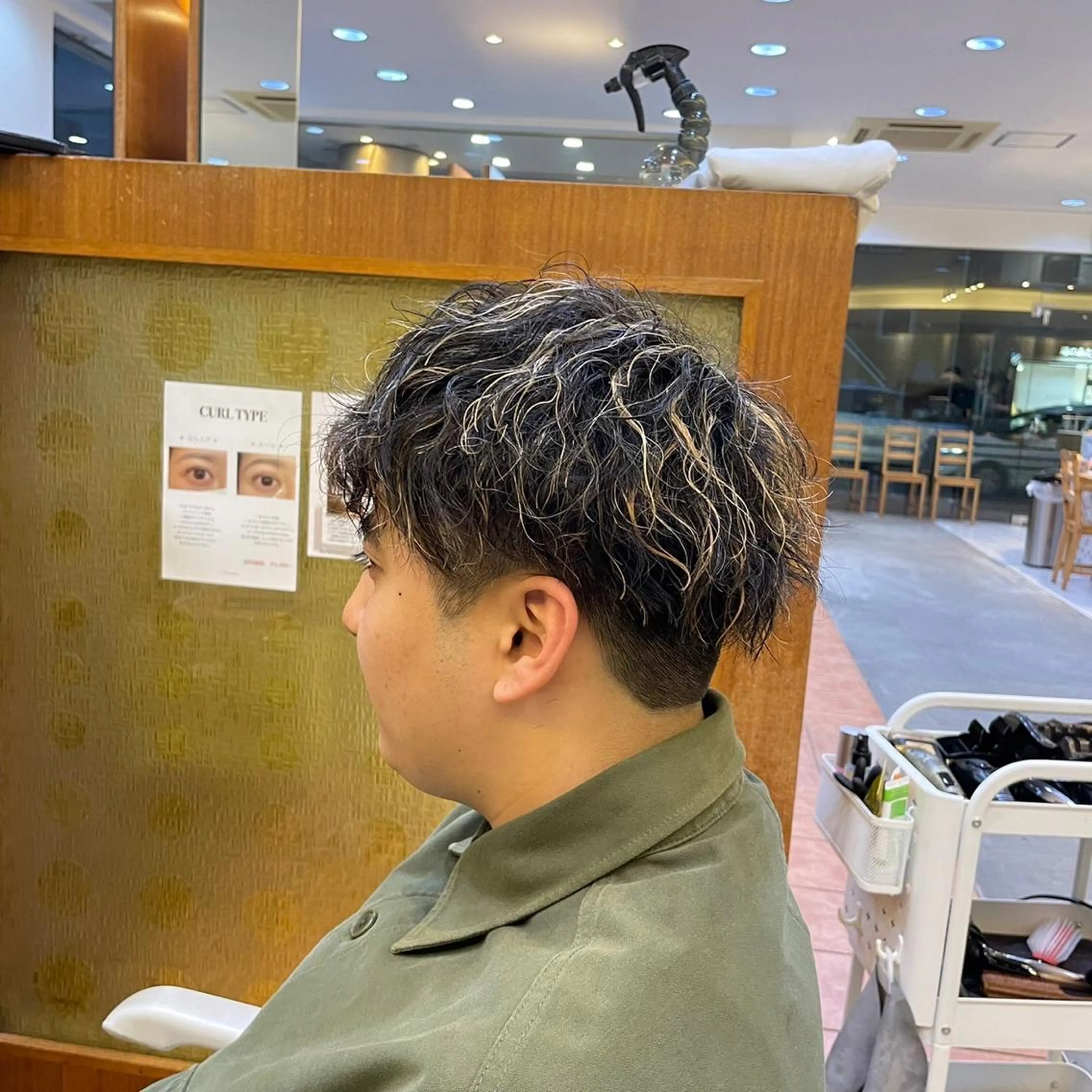 ショート カラー パーマ メンズ メンズスタイル 完全再現/仁翔のヘアスタイル
