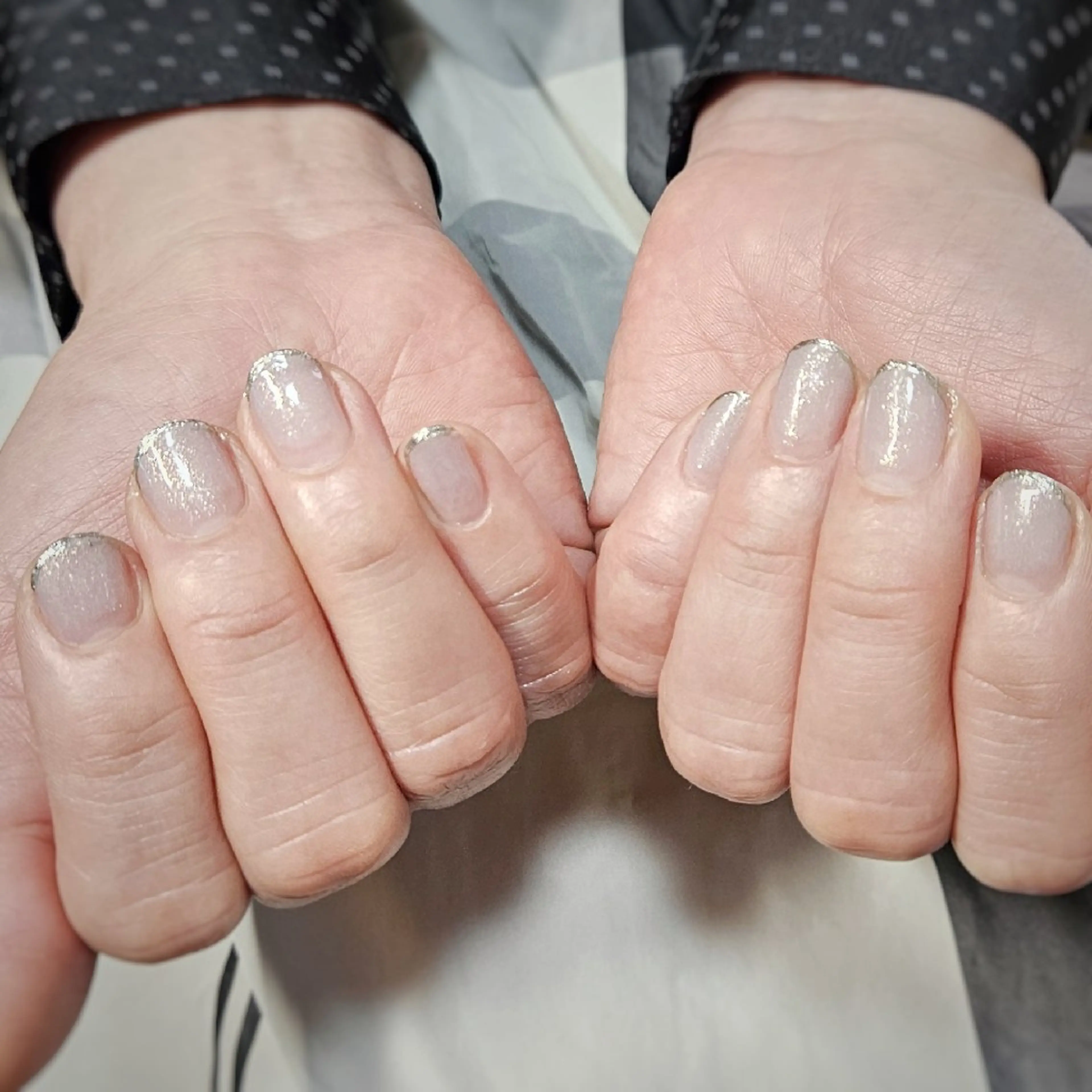 ネイル アートネイル フレンチネイル グラデーション ミラーネイル ハンドネイル Y. Saoriのネイルデザイン