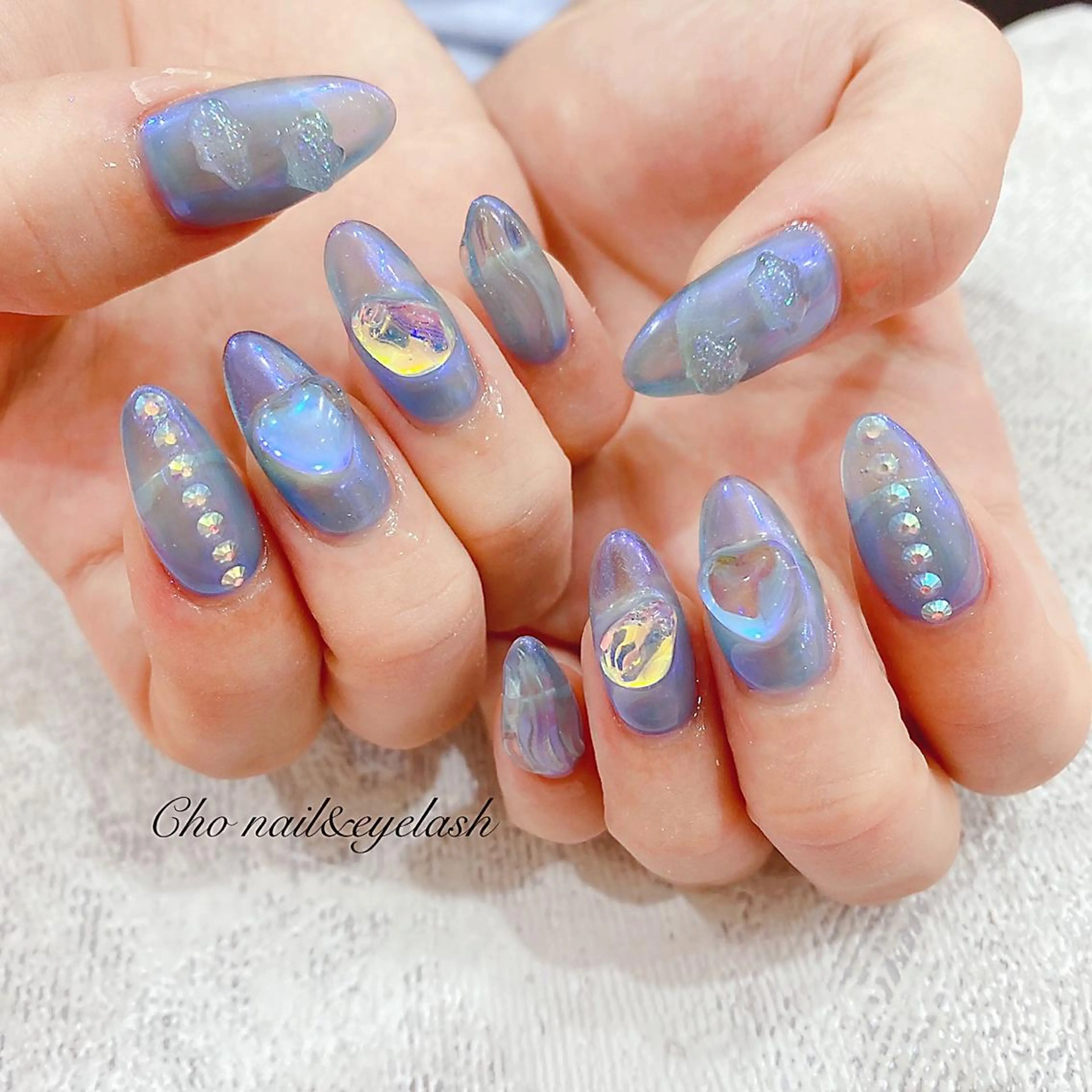 セミロング ネイル ハンドネイル cho nailのネイルデザイン