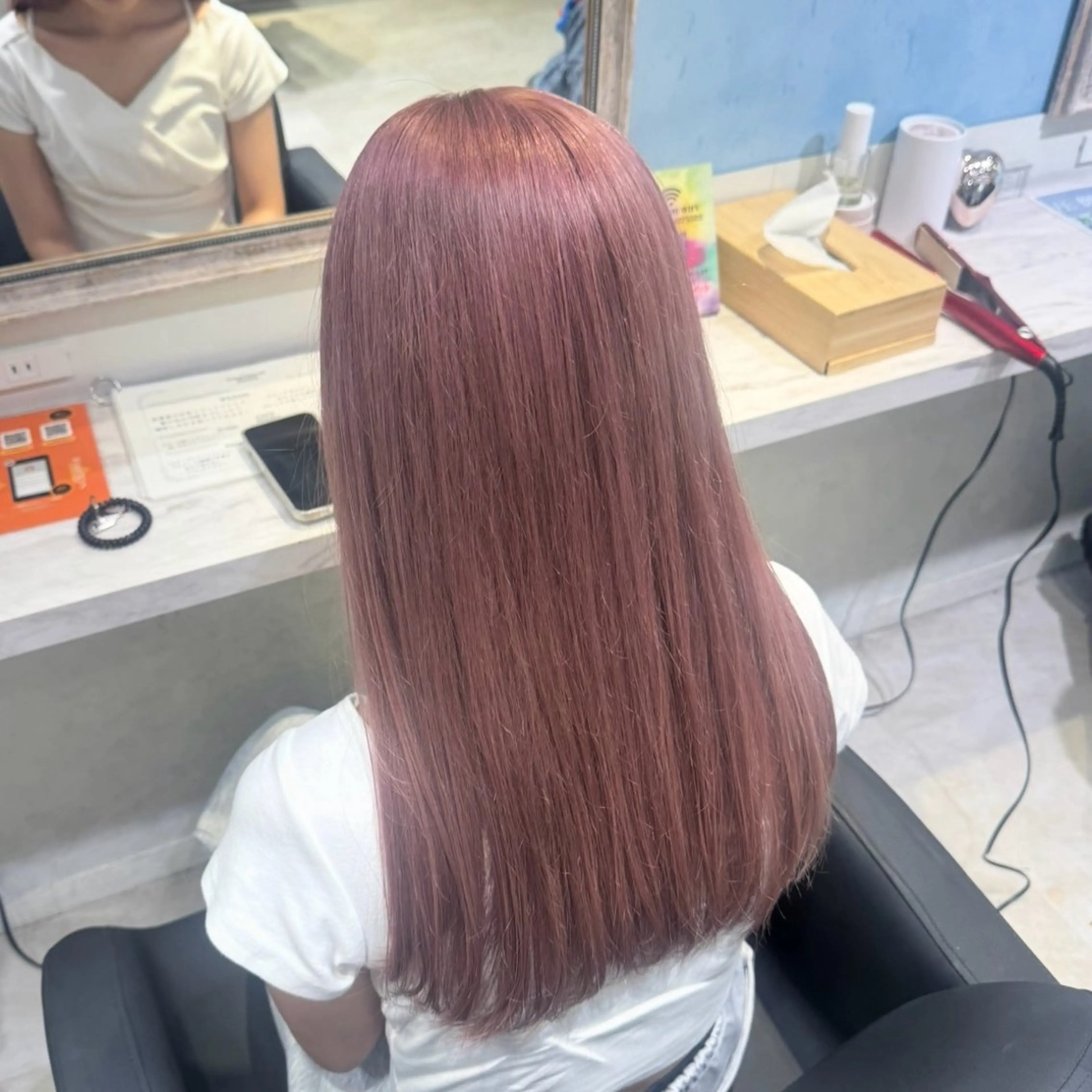 ロング カラー ベージュカラー ピンクカラー ピンクベージュ ヘアカラー トリートメント 🦋ブリーチカラー/ 専門Aya💖のヘアスタイル