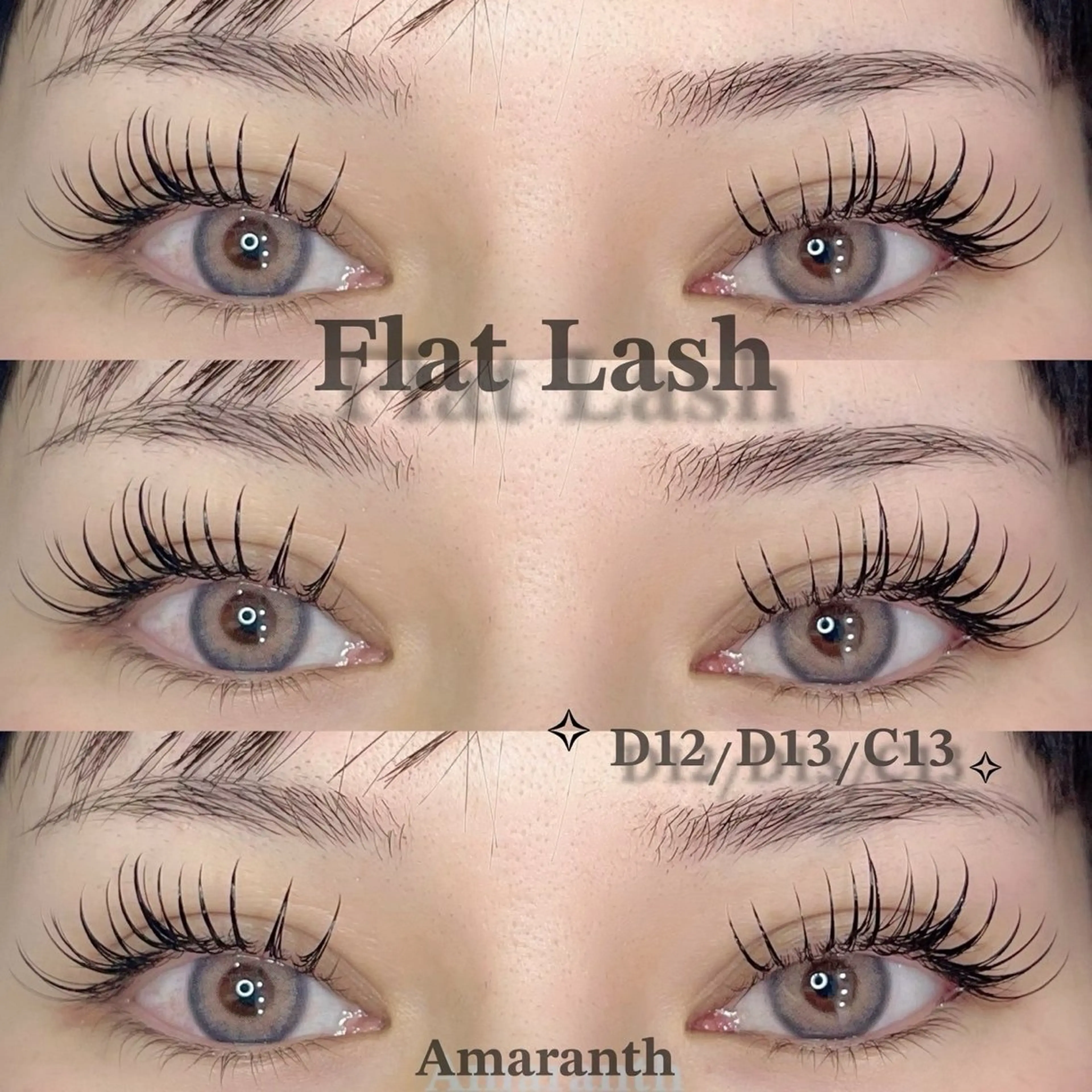 マツエク・マツパ フラットラッシュ 【Amaranth】 立川店🌟のマツエク・マツパデザイン