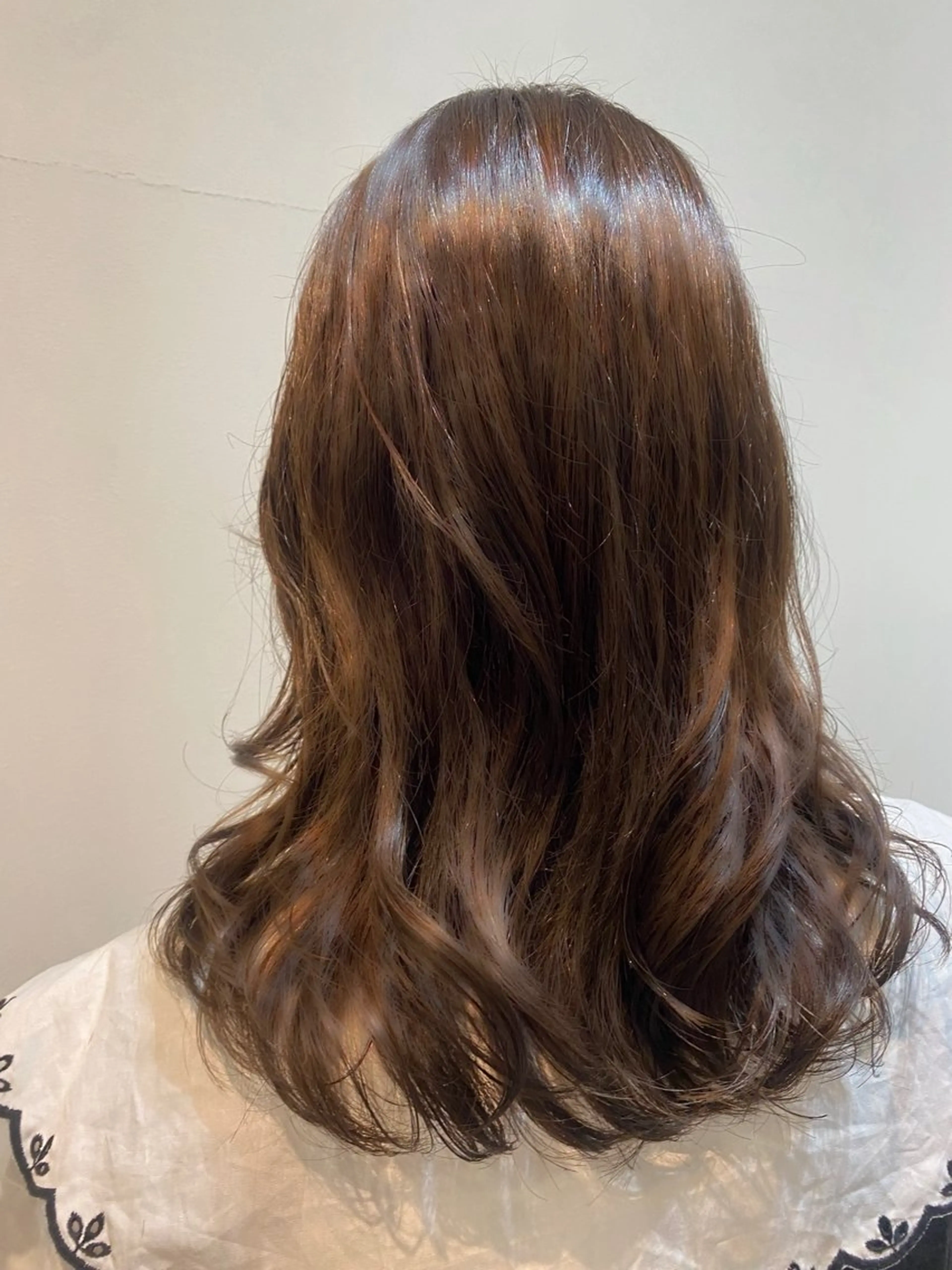 セミロング パーマ セミロングパーマ 韓国風ヘア デジタルパーマ カット ヘアカラー パーマ トリートメント ♡オシャ髪♡AI ✂️newi町田のヘアスタイル