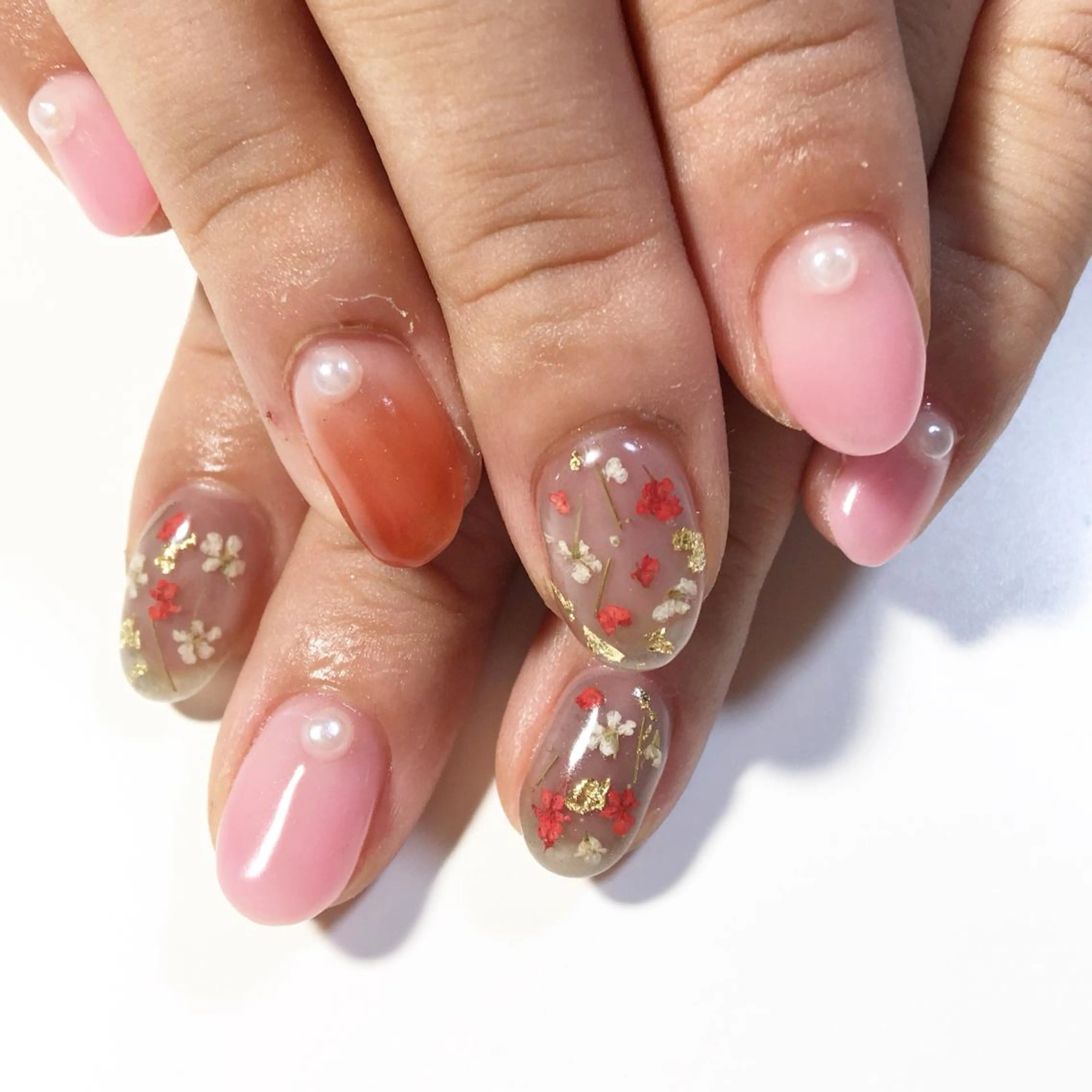 ネイル ストーンネイル ハンドネイル nail Beeのネイルデザイン