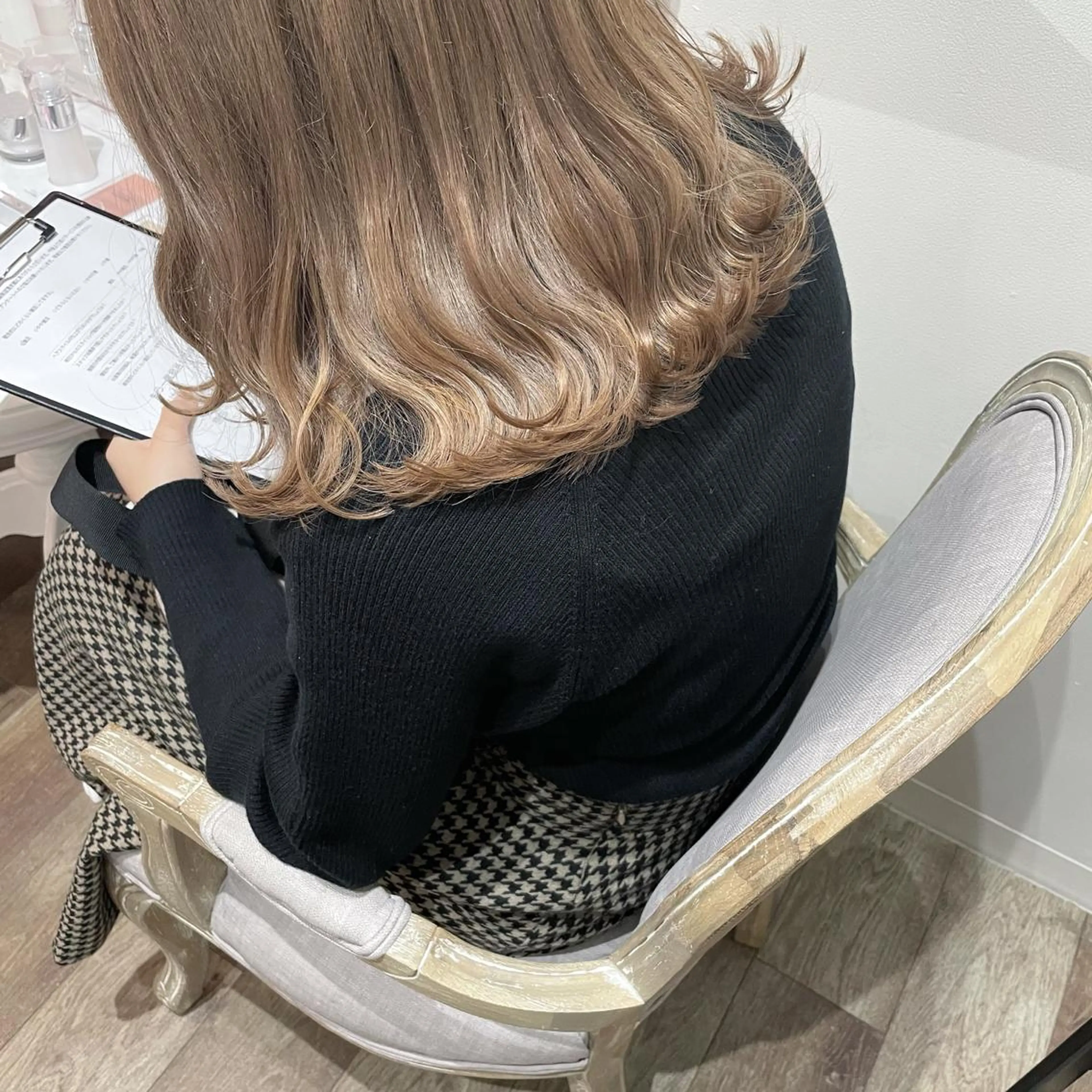 セミロング カラー ヘアカラー トリートメント 酸性縮毛矯正 梅田茶屋町 Juriのヘアスタイル