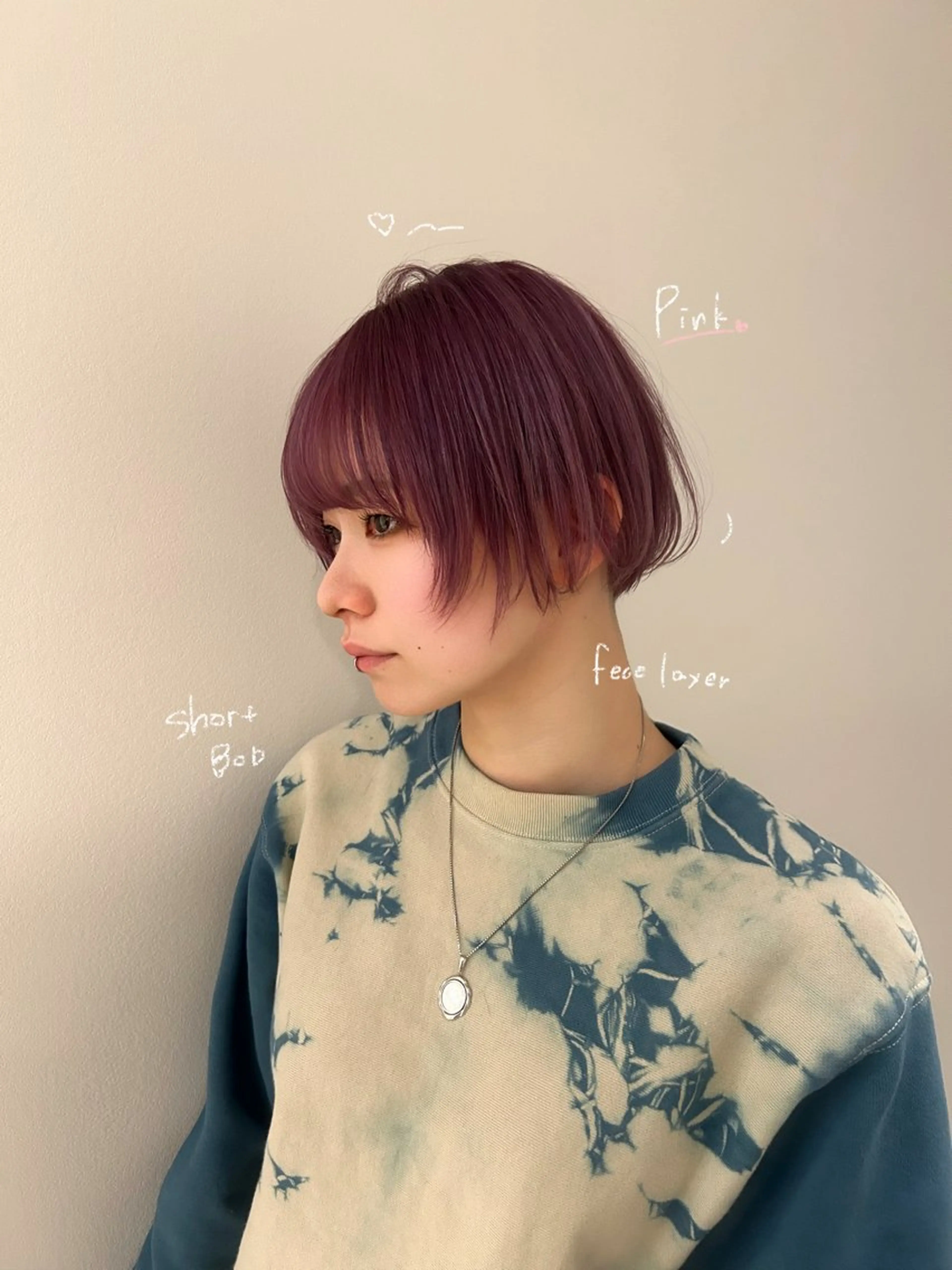 ショート カット ヘアカラー トリートメント 柔らかい縮毛矯正/ ボブ/北林のヘアスタイル