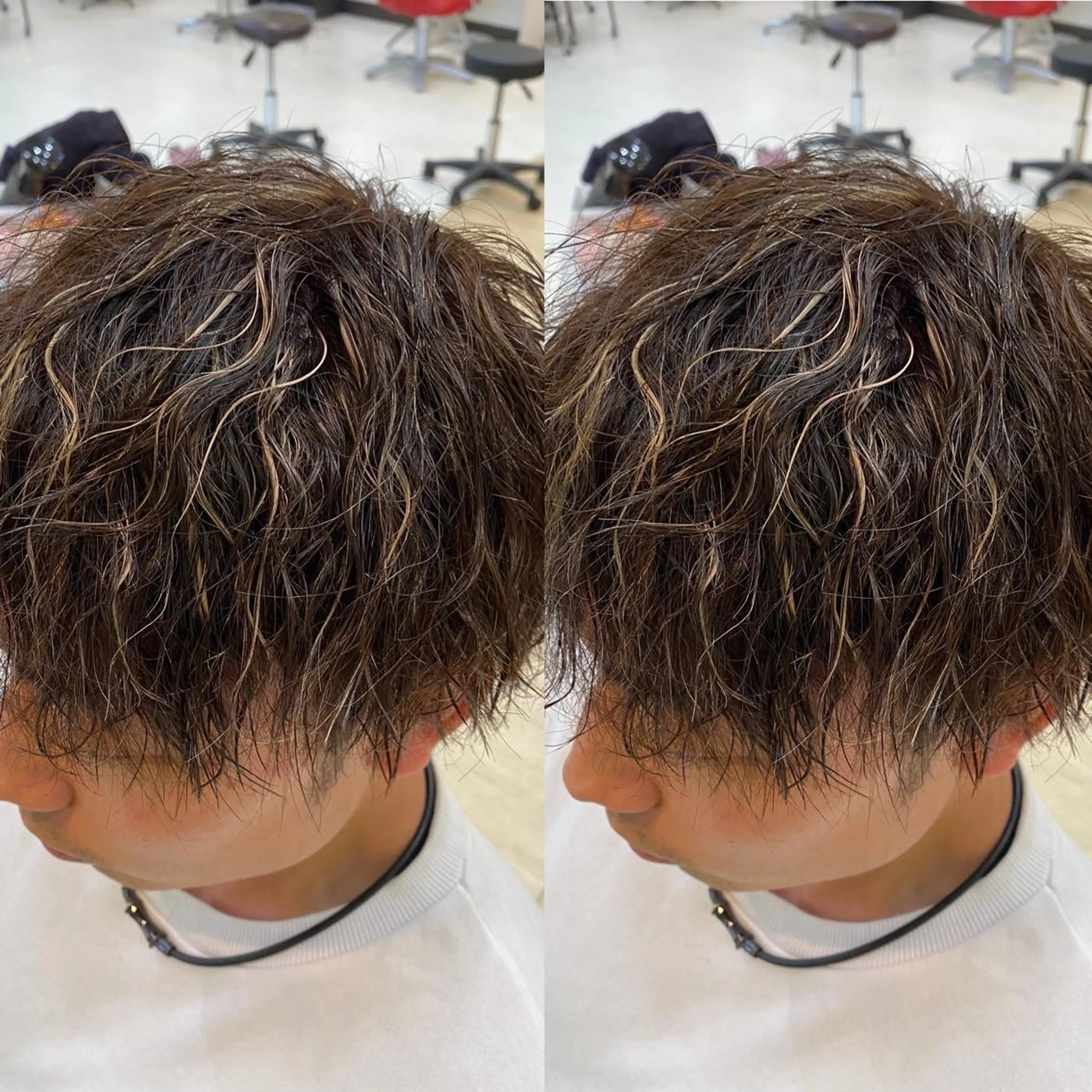 ロング パーマ メンズ メンズハイライト ハイライト 年間2000名担当◎ パーマ職人/仲原佑樹のヘアスタイル