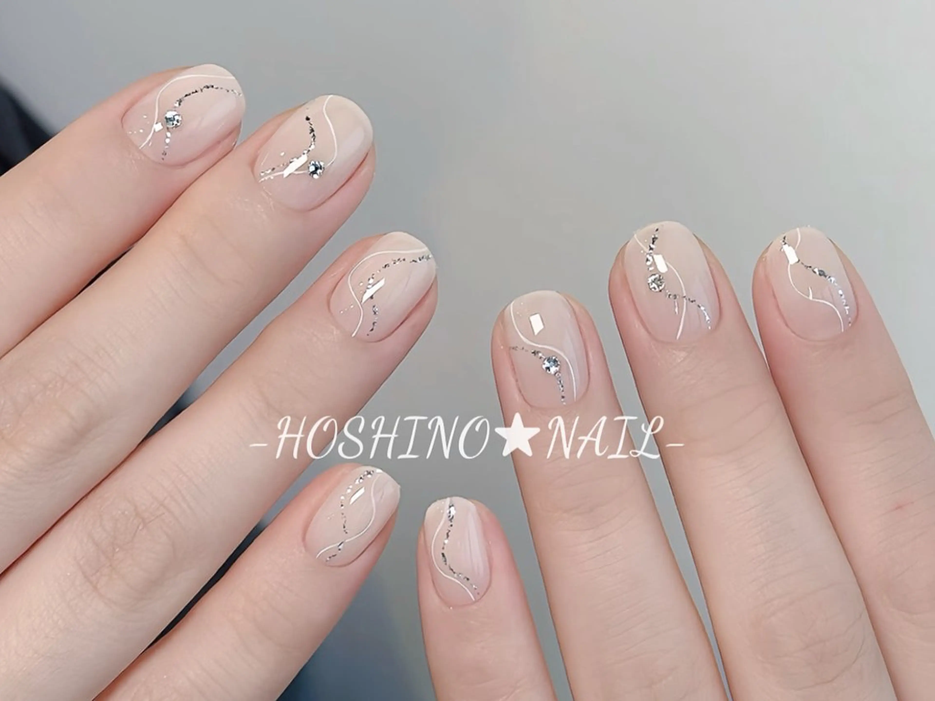 ネイル オーロラネイル チークネイル ドット フットネイル フレンチネイル ハンドネイル ★HOSHINO NAIL★新宿店のネイルデザイン