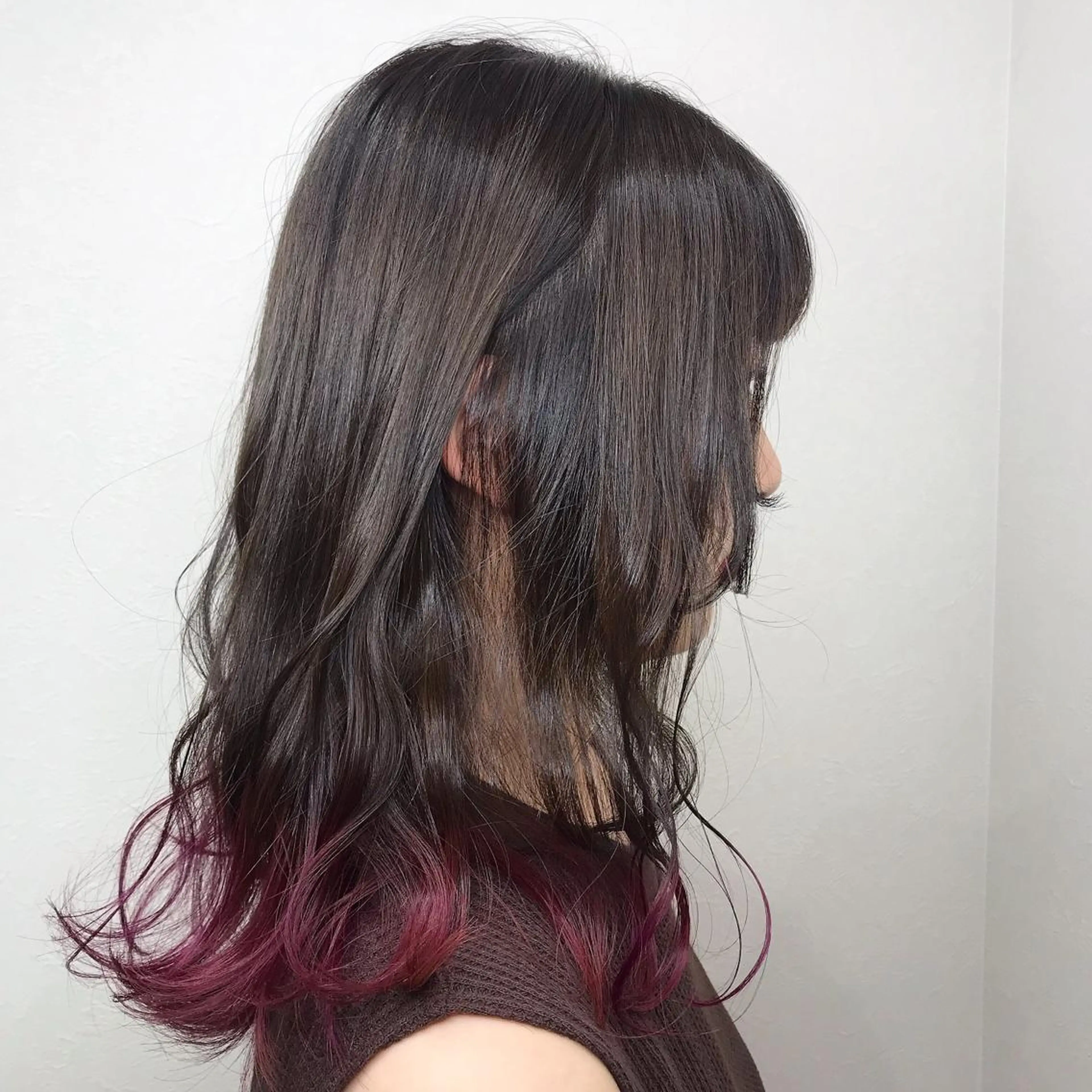 セミロング カラー ヘアカラー 柴田 祐輔のヘアスタイル