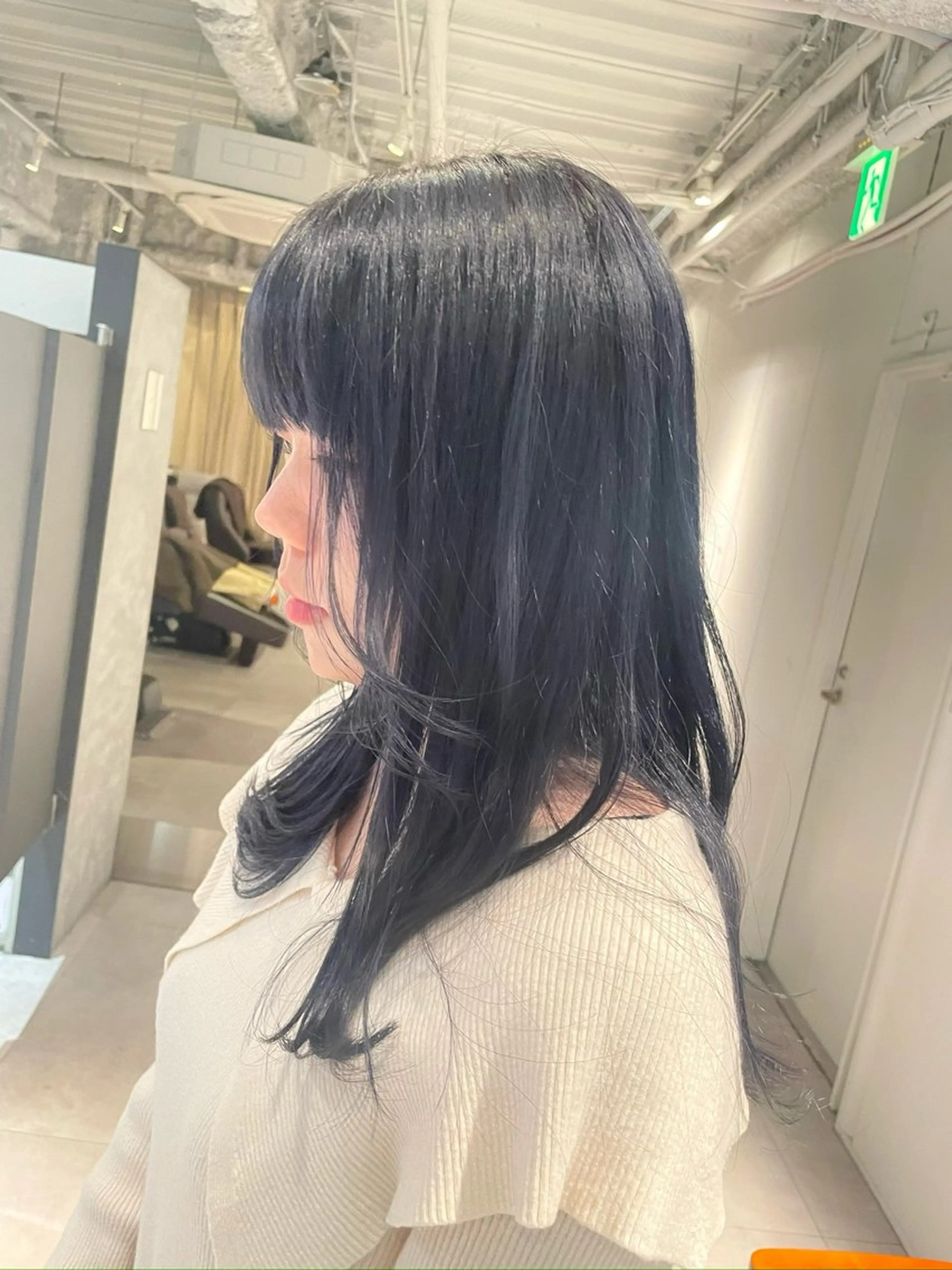 ミディアム カラー カット ヘアカラー トリートメント CHERIM ❤️‍🔥新家光葉のヘアスタイル