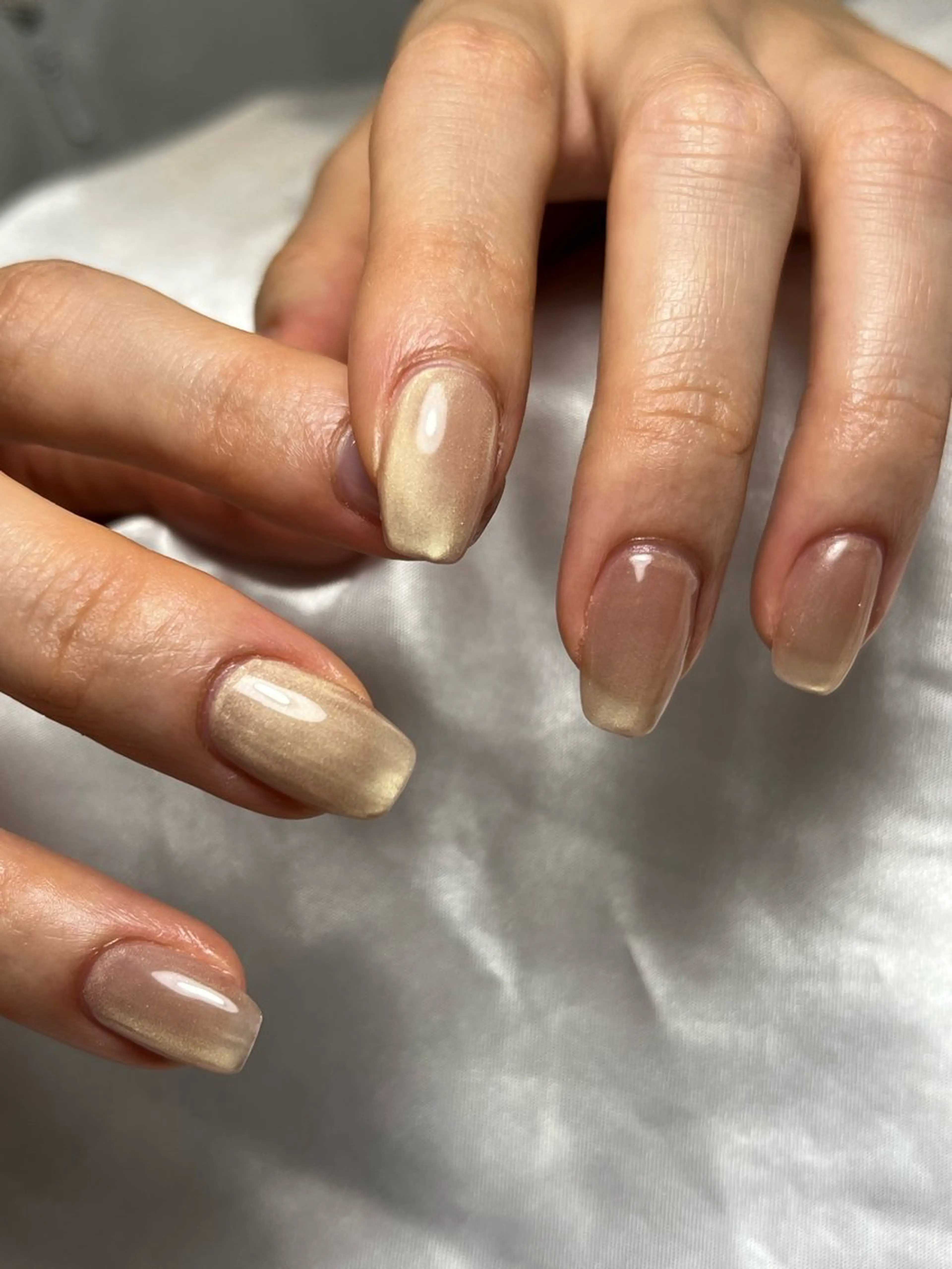 ネイル マグネットネイル ワンカラーネイル ハンドネイル sona nail所属・K Chieのネイルデザイン