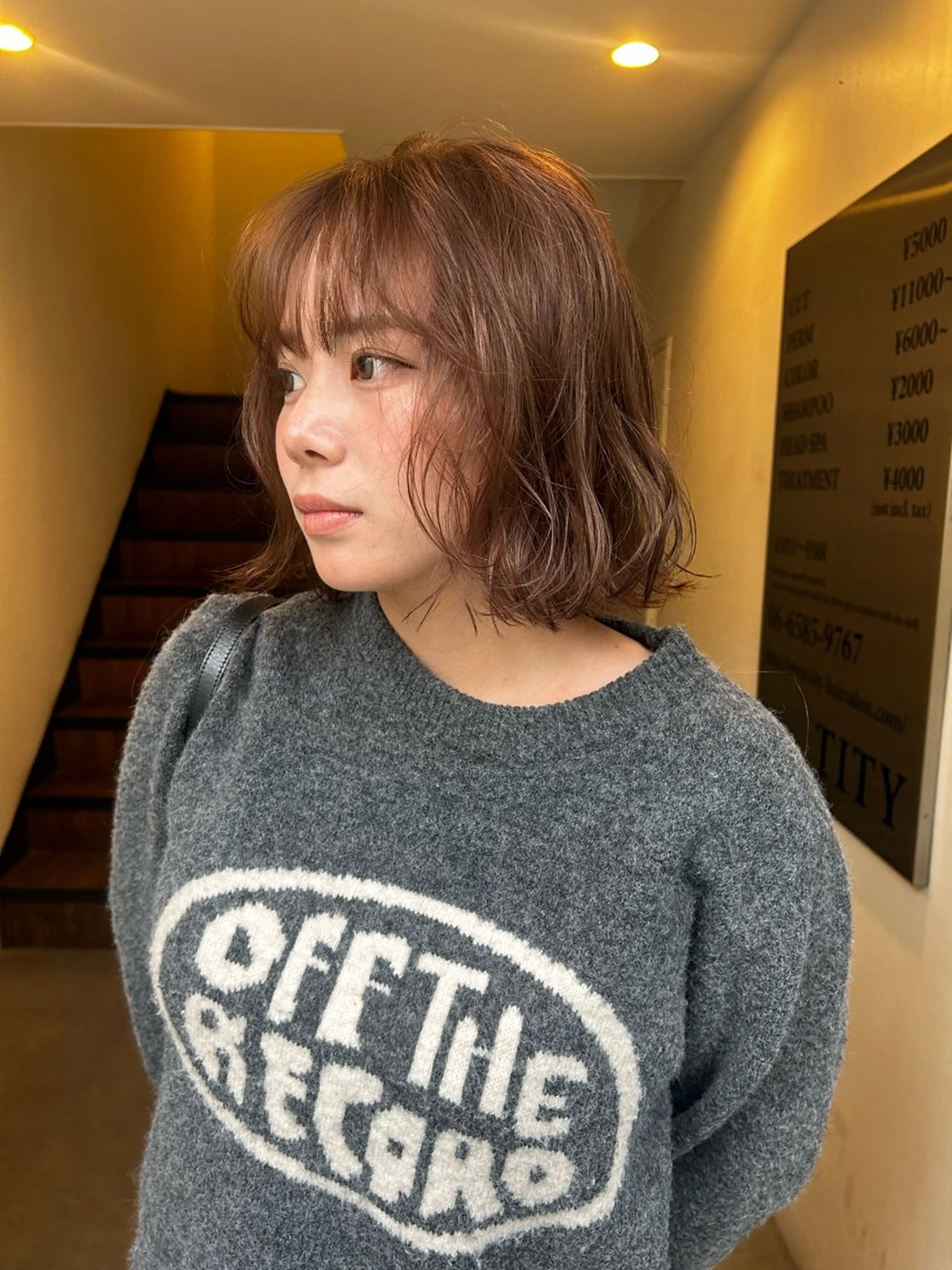 ショート カラー カット ヘアカラー トリートメント hen所属・心斎橋/レイヤー/ ブリーチ/モエのヘアスタイル