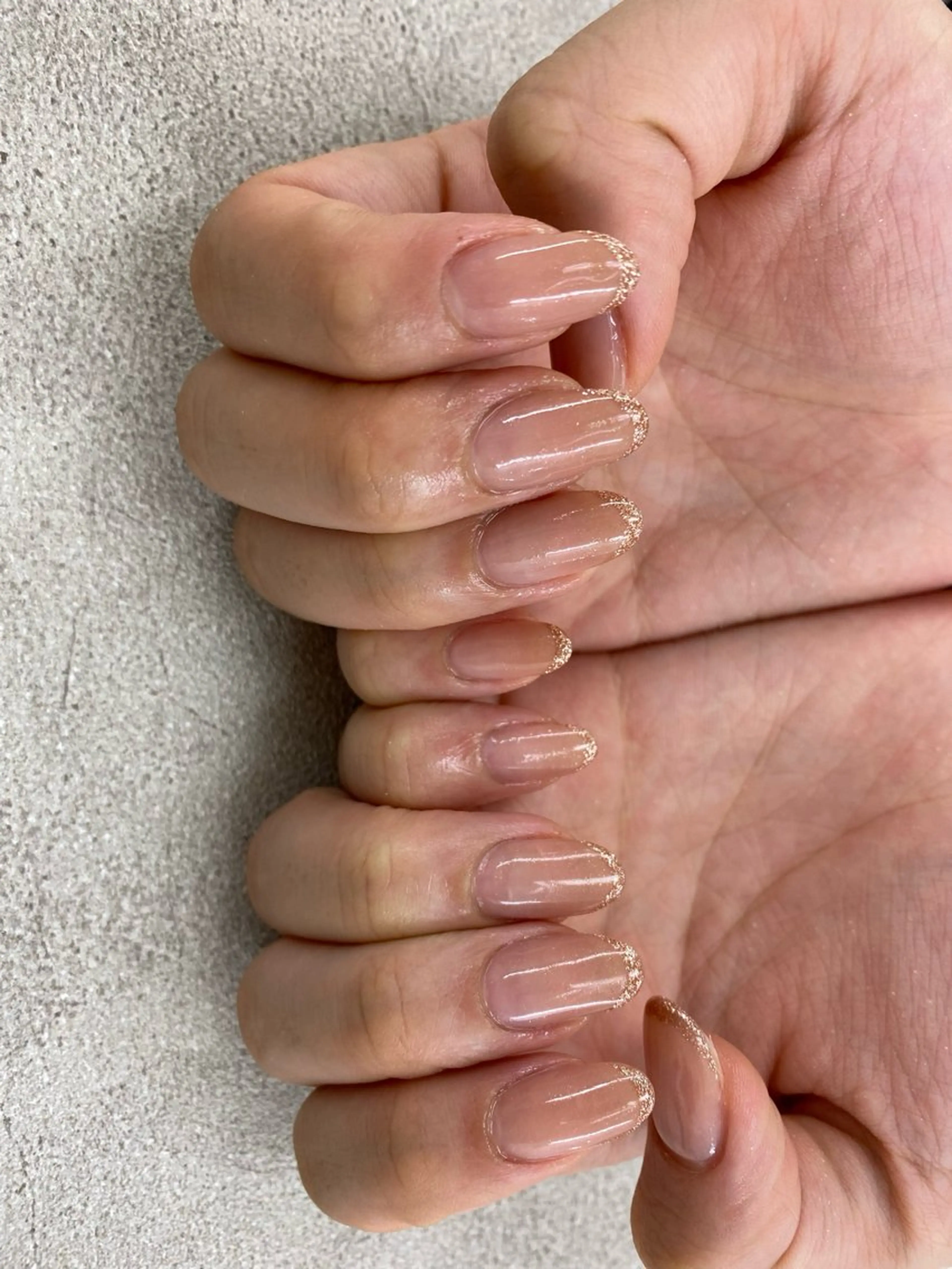 🤍研修モデル募集🤍ワンカラー+フレンチネイルの写真