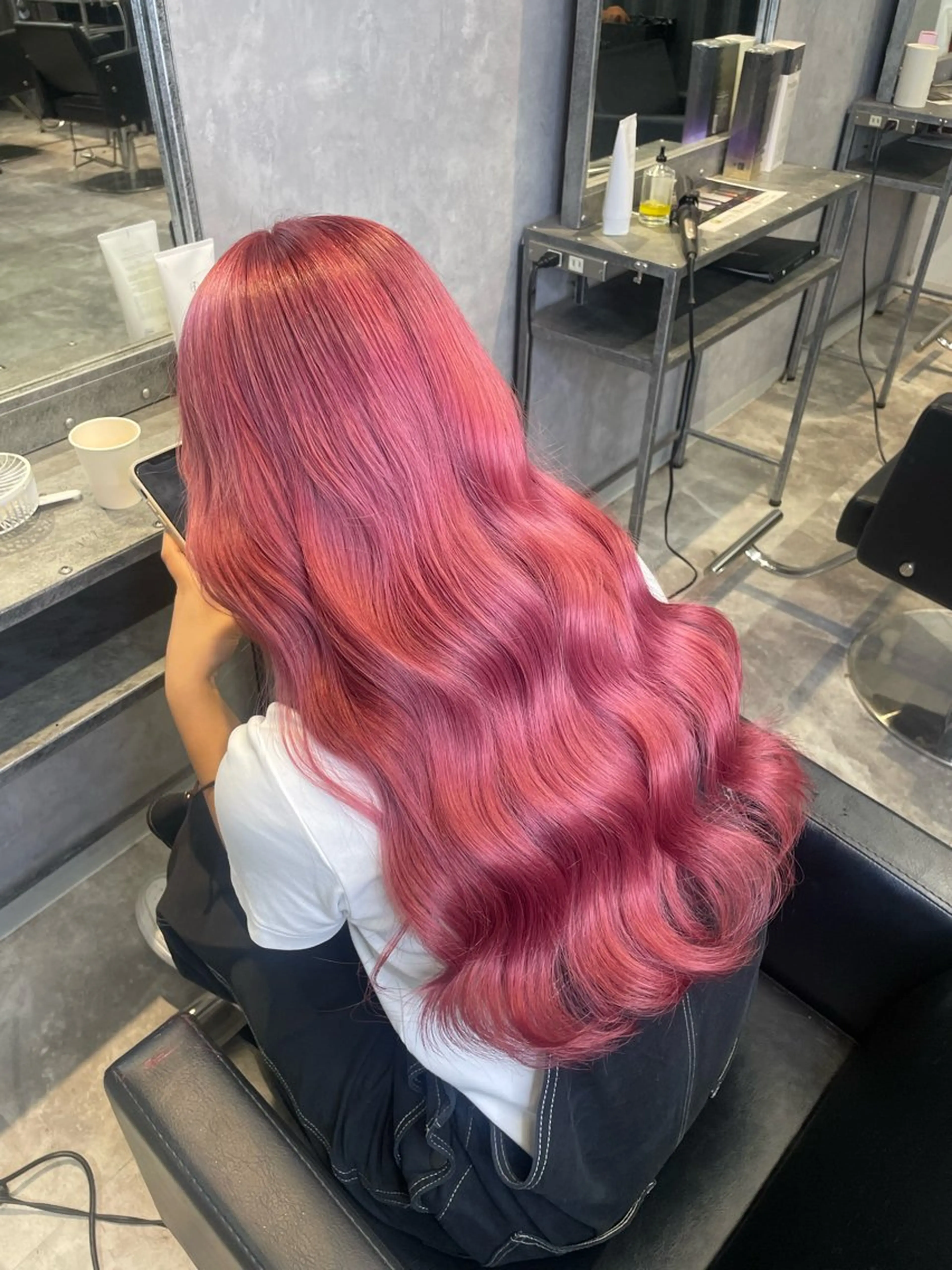 ロング カラー ヘアカラー mimiiy fukaのヘアスタイル