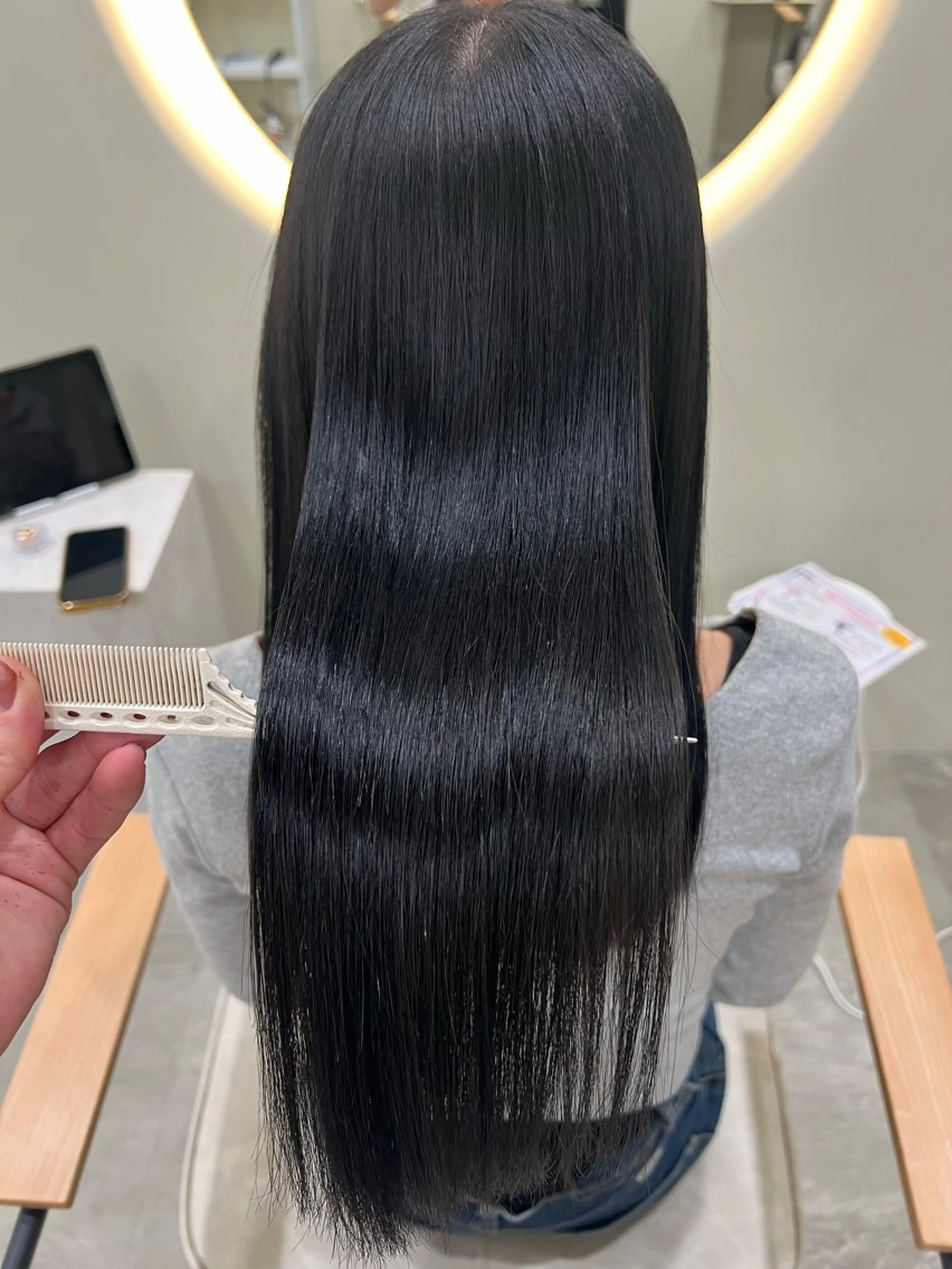 セミロング カラー カット ヘアカラー トリートメント tomu/天神大名/ 透明感カラー🐧のヘアスタイル