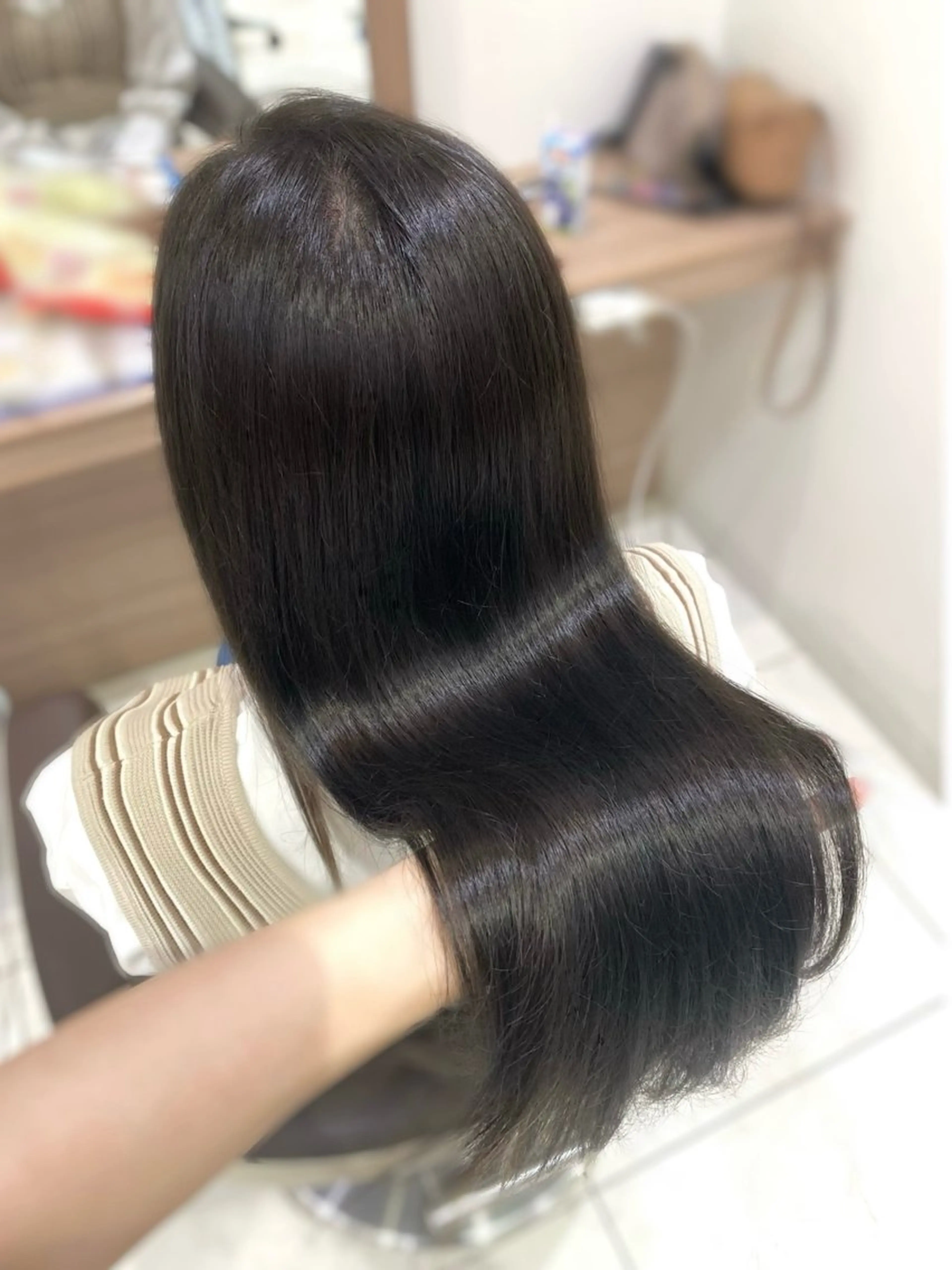 ロング カラー 縮毛矯正 奥村 美郁子のヘアスタイル