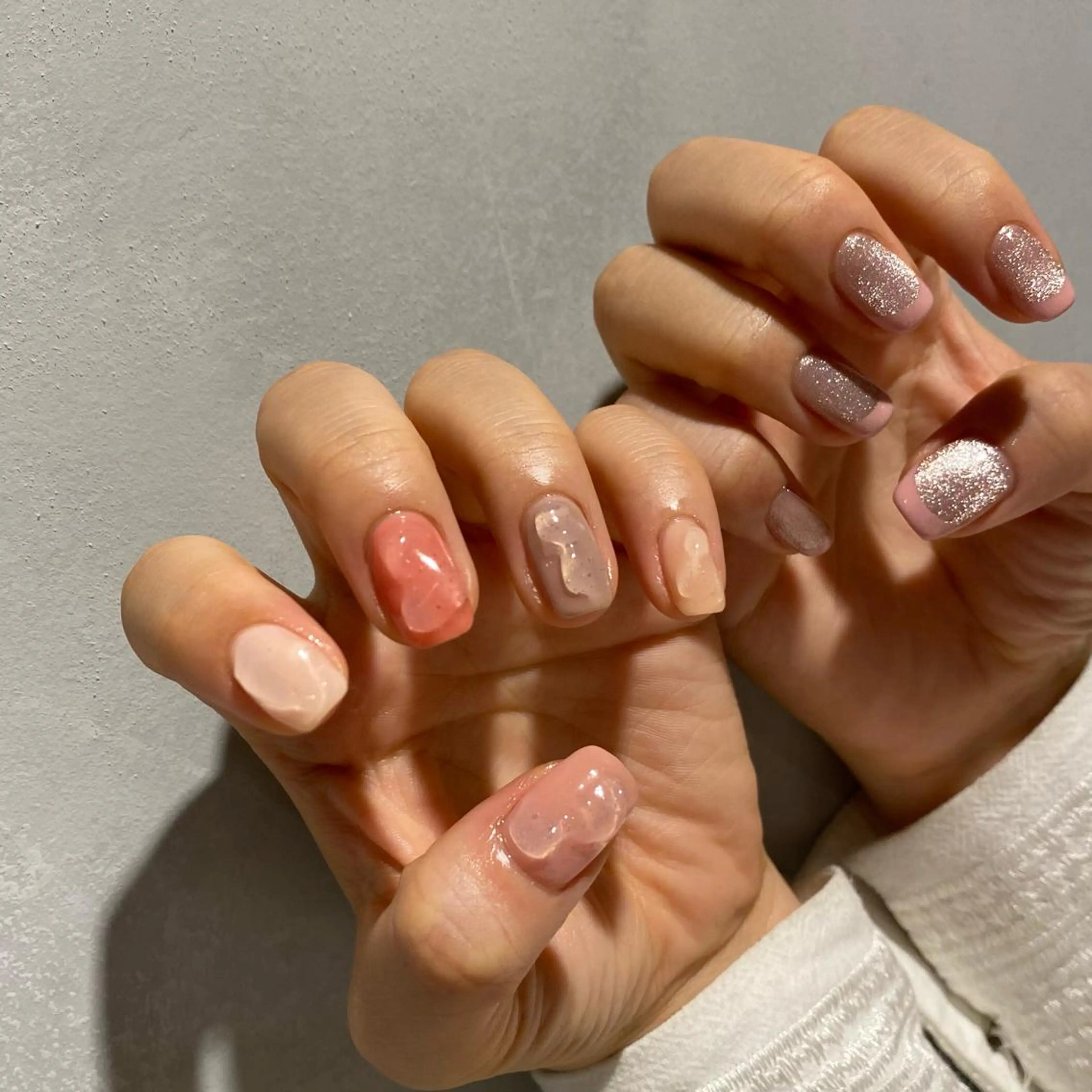 ネイル ニュアンスネイル ハンドネイル RINO AMANE nailのネイルデザイン