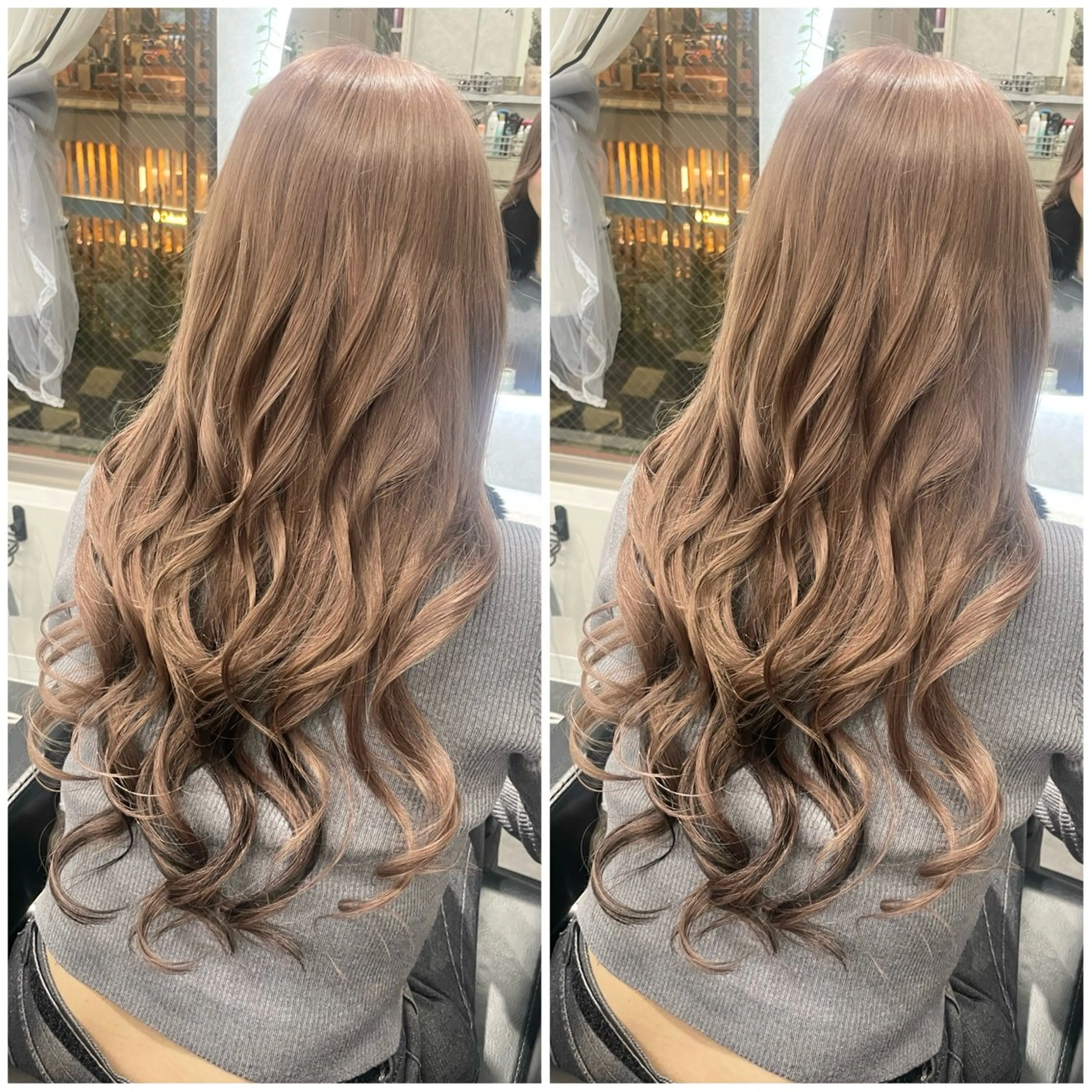 人毛100% シールエクステ80本 +毛先馴染ませカット付の写真