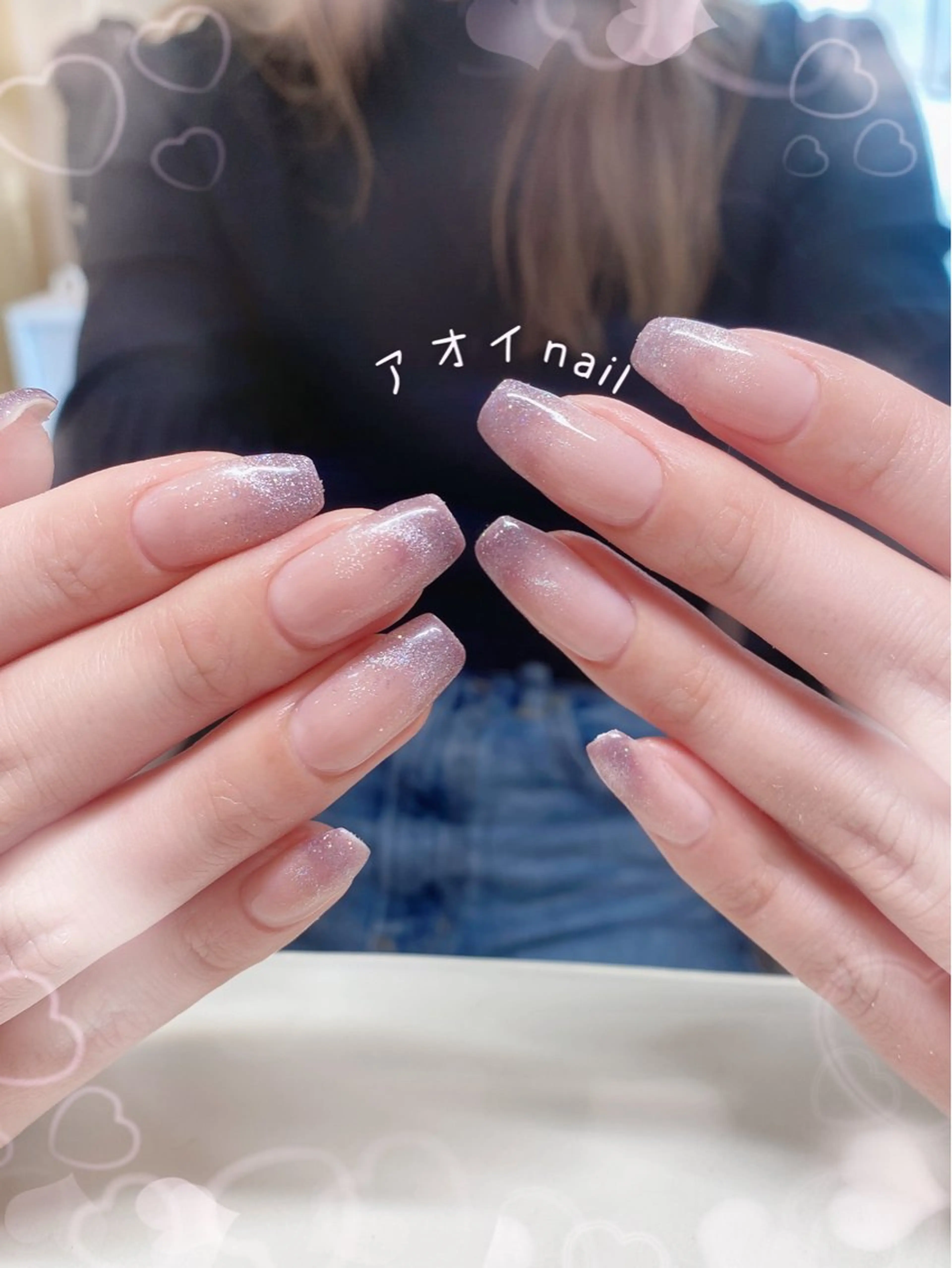 ネイル ハンドネイル ハンドケア ネイル＆アイラッシュ ∩_∩アオイのネイルデザイン