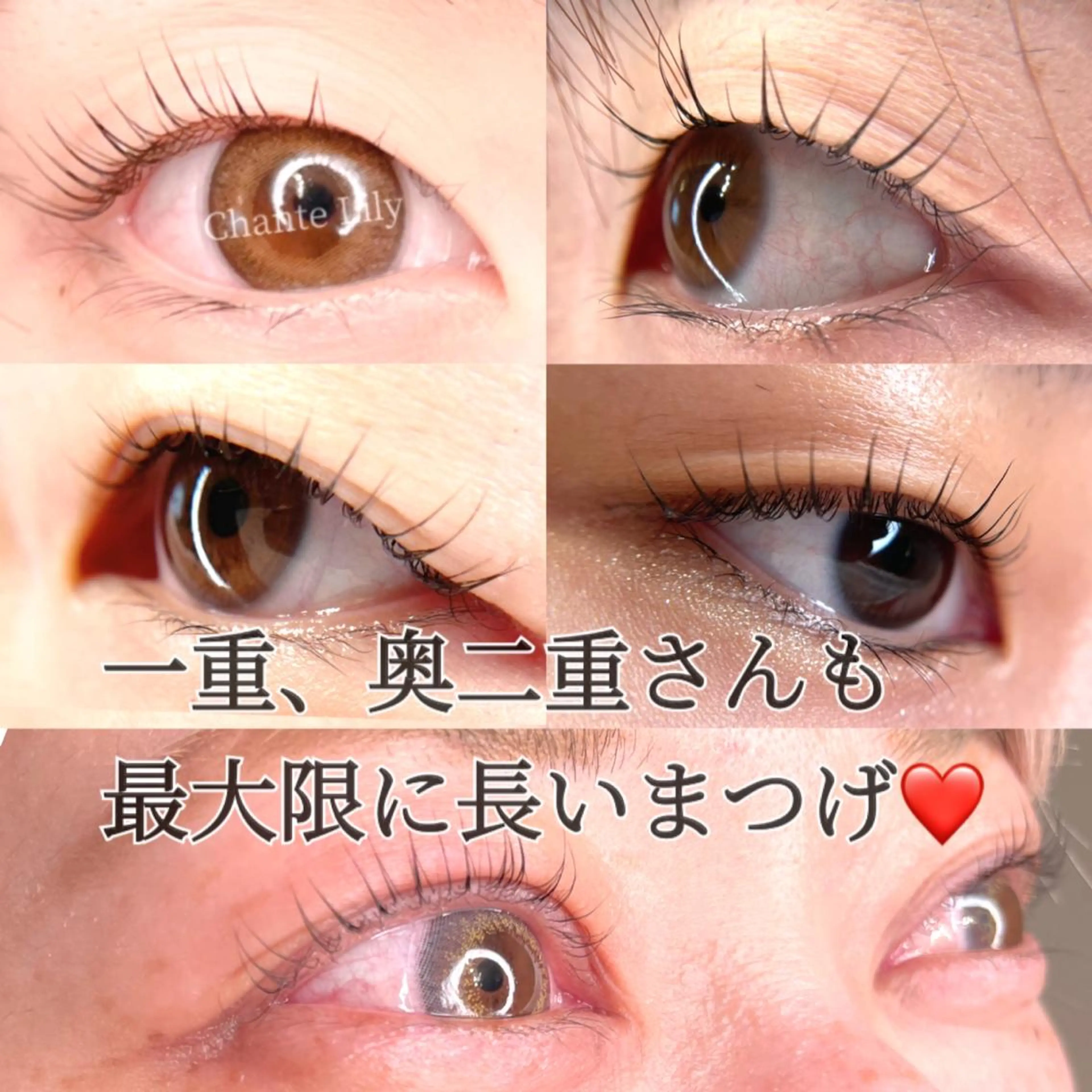 マツエク・マツパ 一重×まつ毛パーマ マツパ Chante Lily所属・森崎 麗のマツエク・マツパデザイン